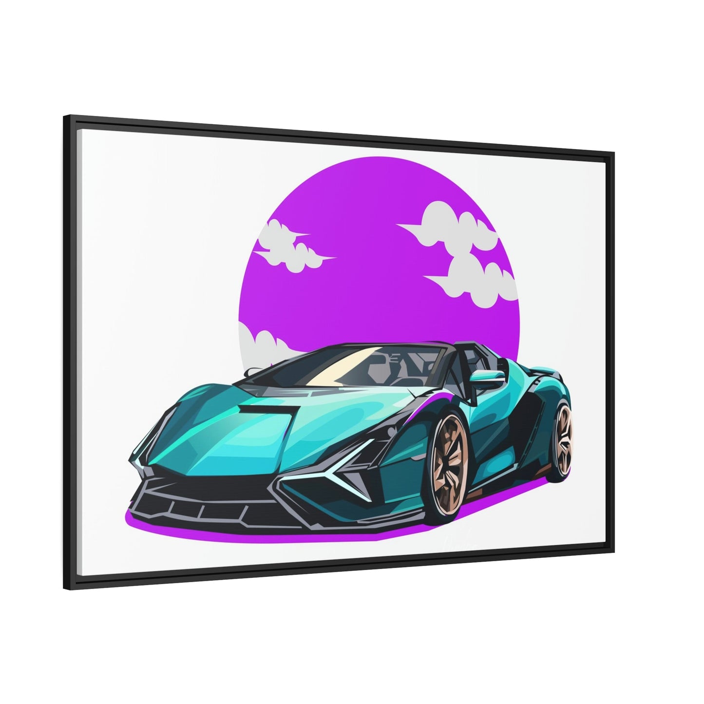 Art in Motion: Lamborghini Framed Canvas & Poster Masterpiece