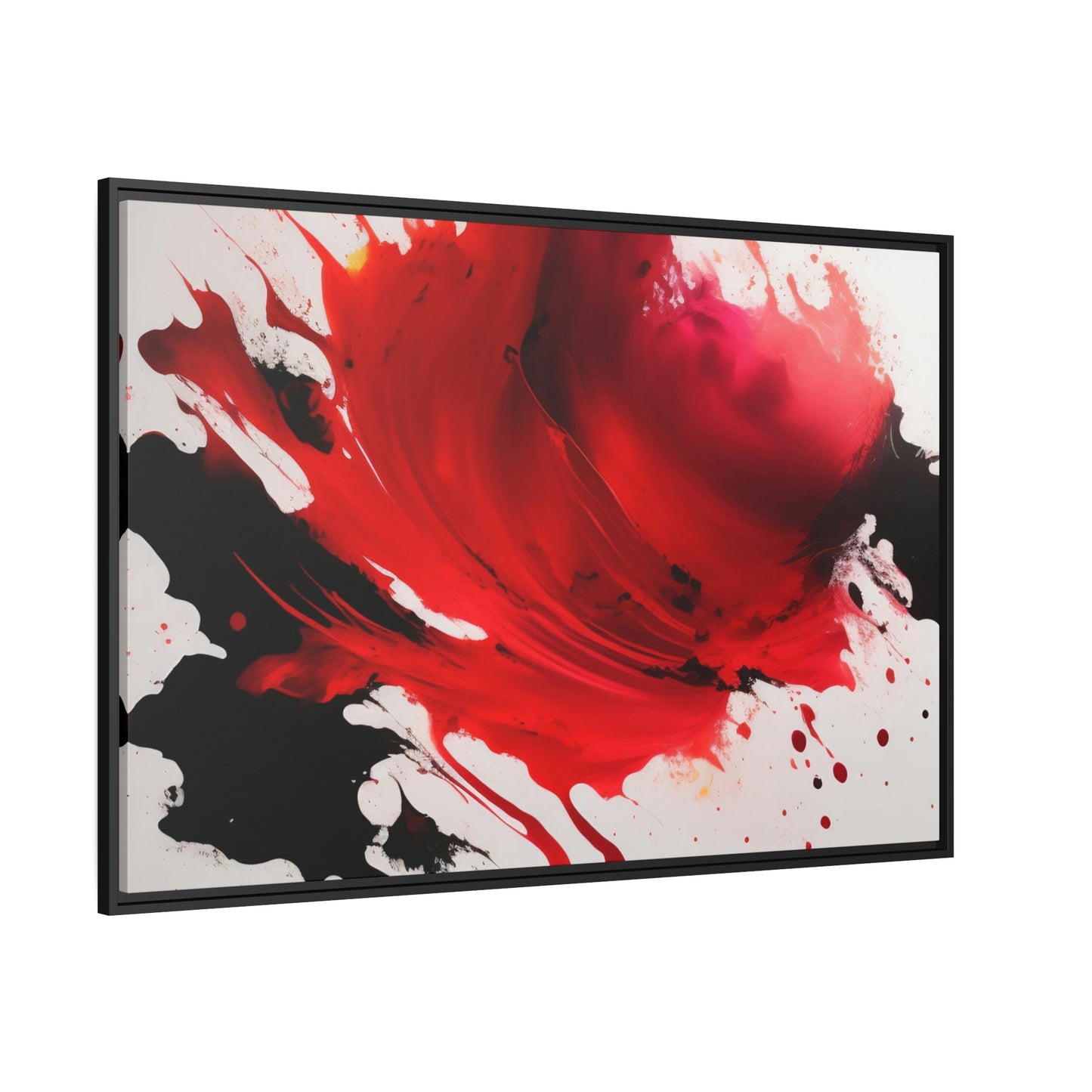 The Art of Boldness: Red Abstract Prints and Wall Art on Natural Canvas & Posters