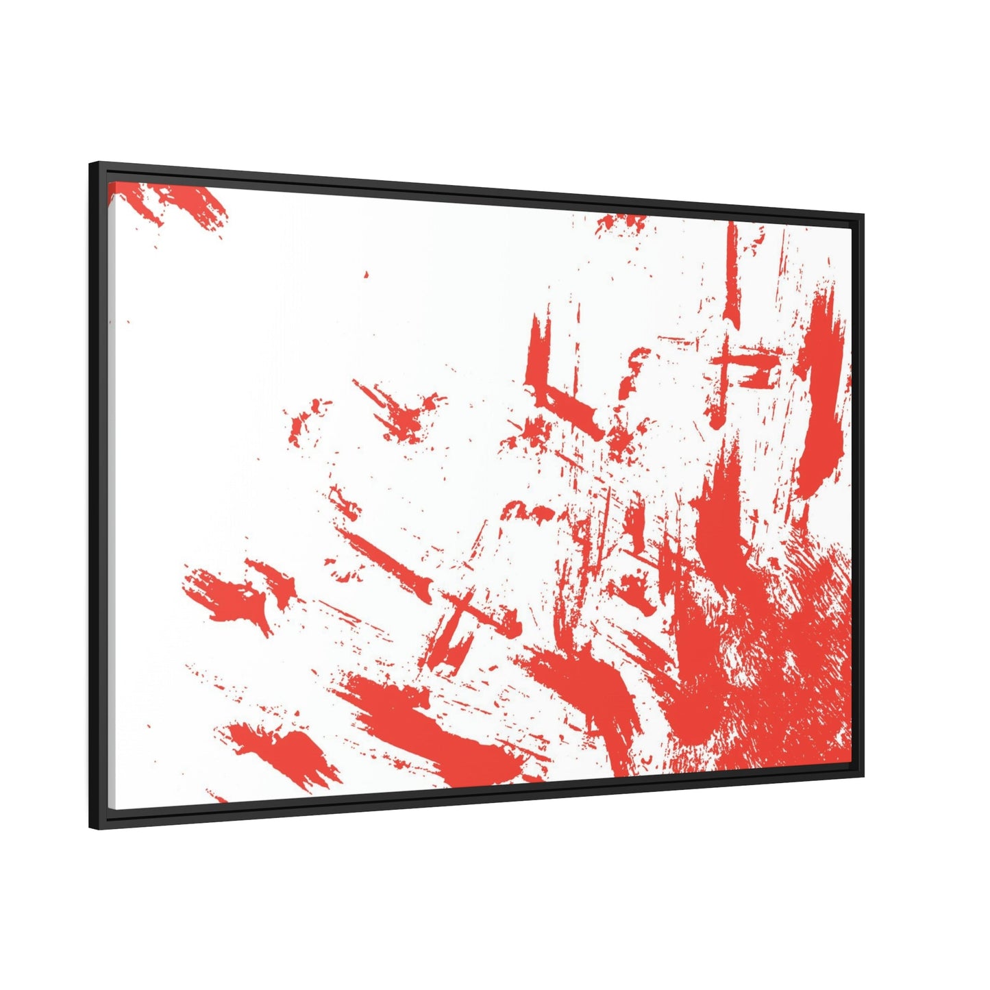The Beauty of Simplicity: Red Abstract Canvas and Print Collection