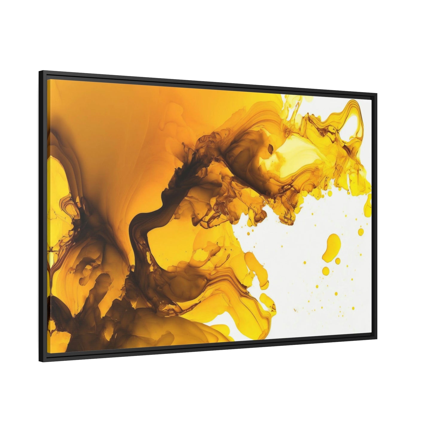 Mellow Yellow: Relaxing and Soothing Framed Poster & Canvas Art of a Soft Yellow Abstract Pattern