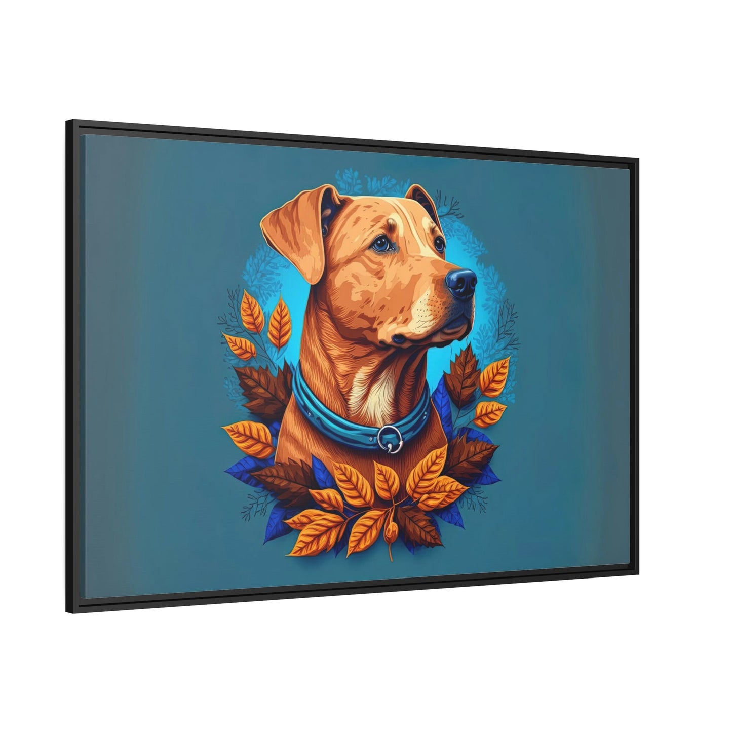 Puppy Love: Print on Canvas of Adorable Puppies on Framed Canvas