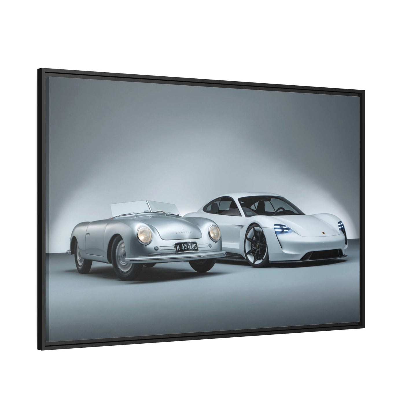 Porsche Pair: A High-Quality Print on Canvas & Poster of Two Classic Cars