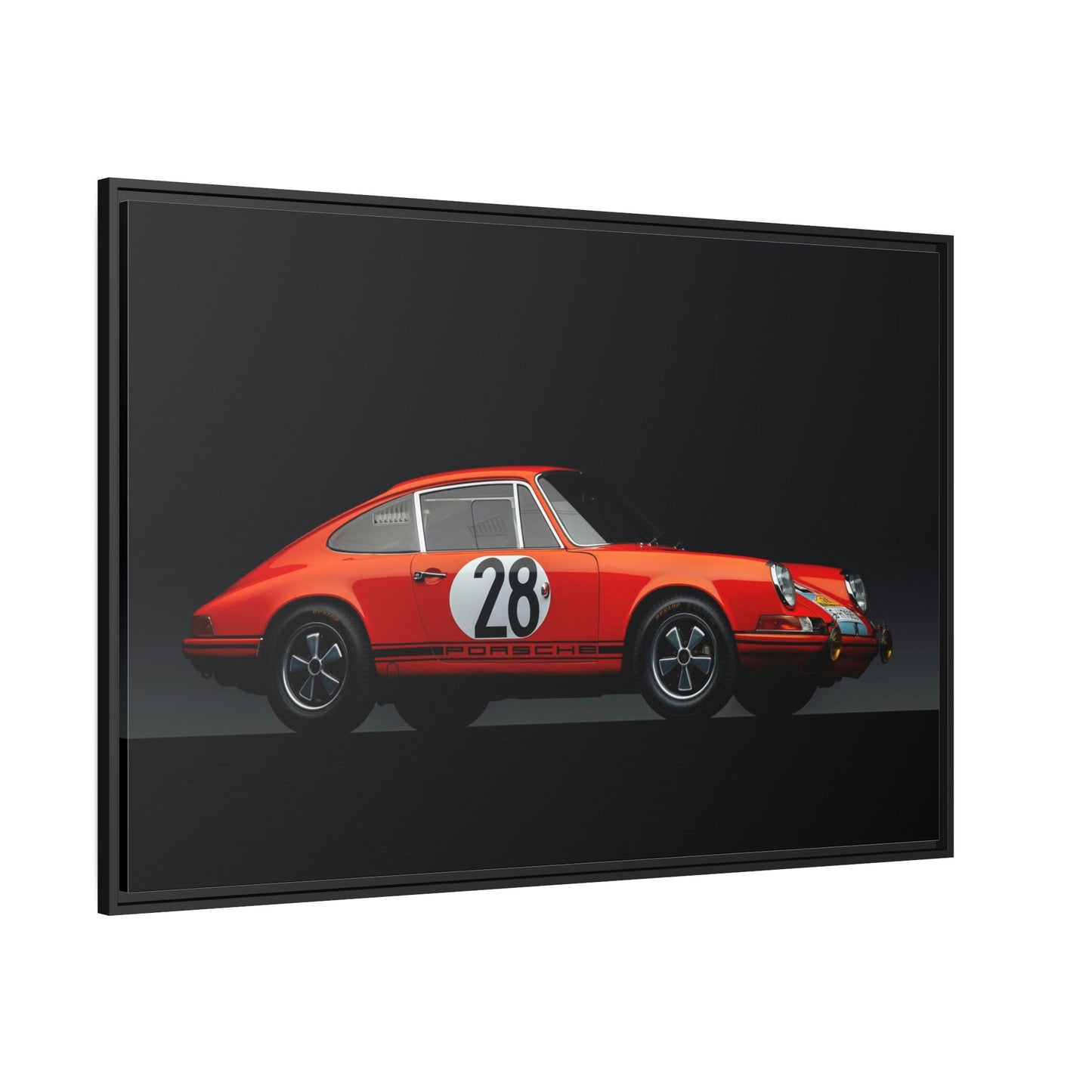 Iconic Porsche: A High-Quality Print on Canvas for Fans of Classic Cars