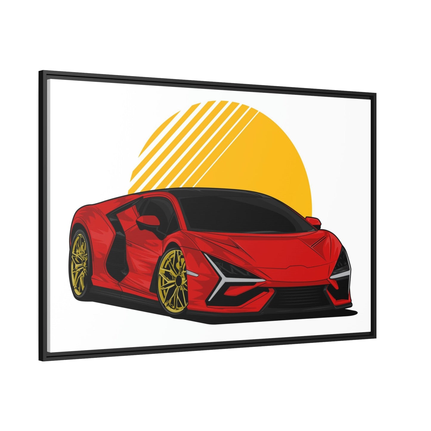 Lamborghini's Roar: High-Quality Canvas & Poster Wall Art