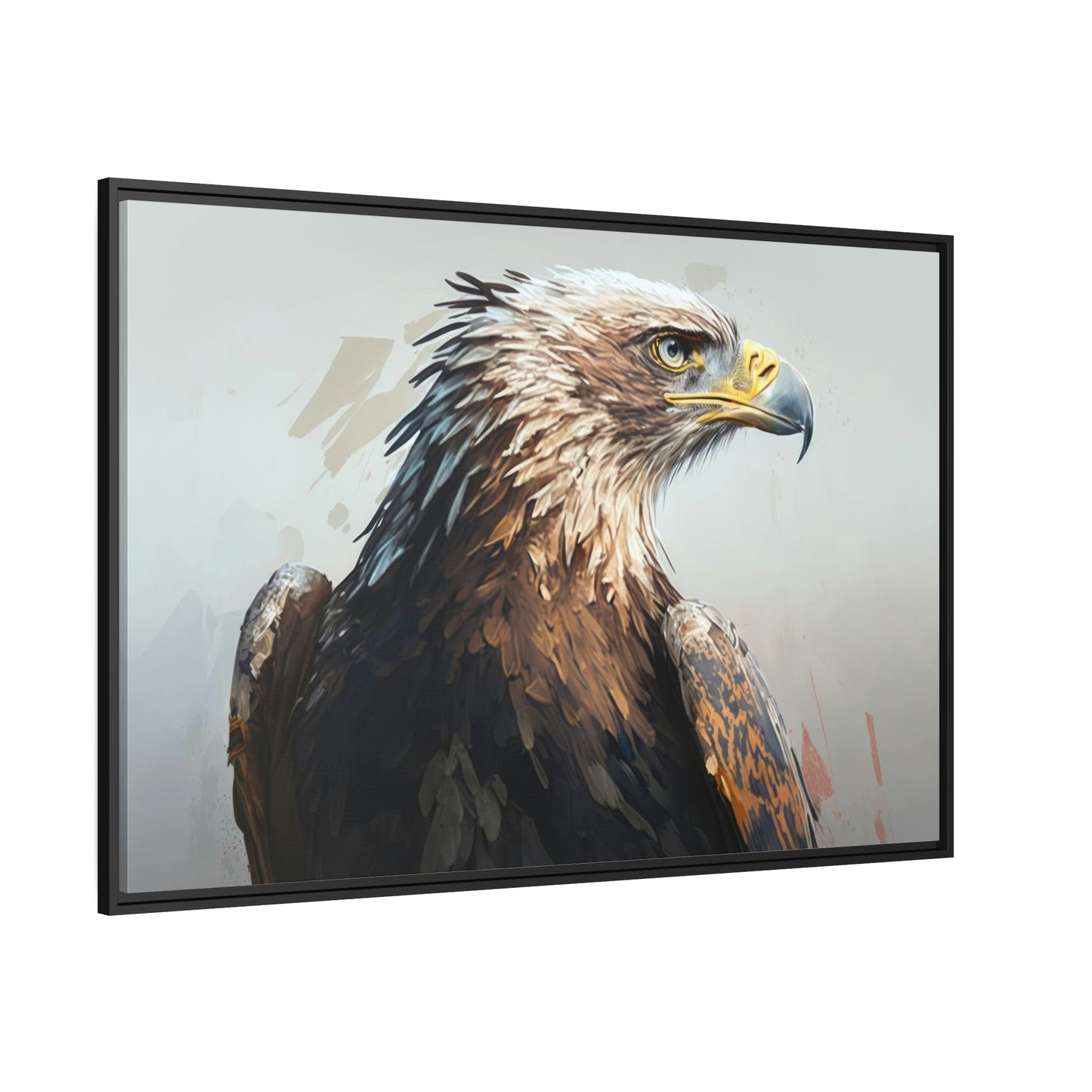 Eagle's Harmonious Flight: Canvas Print, Enveloping with Serenity and Power