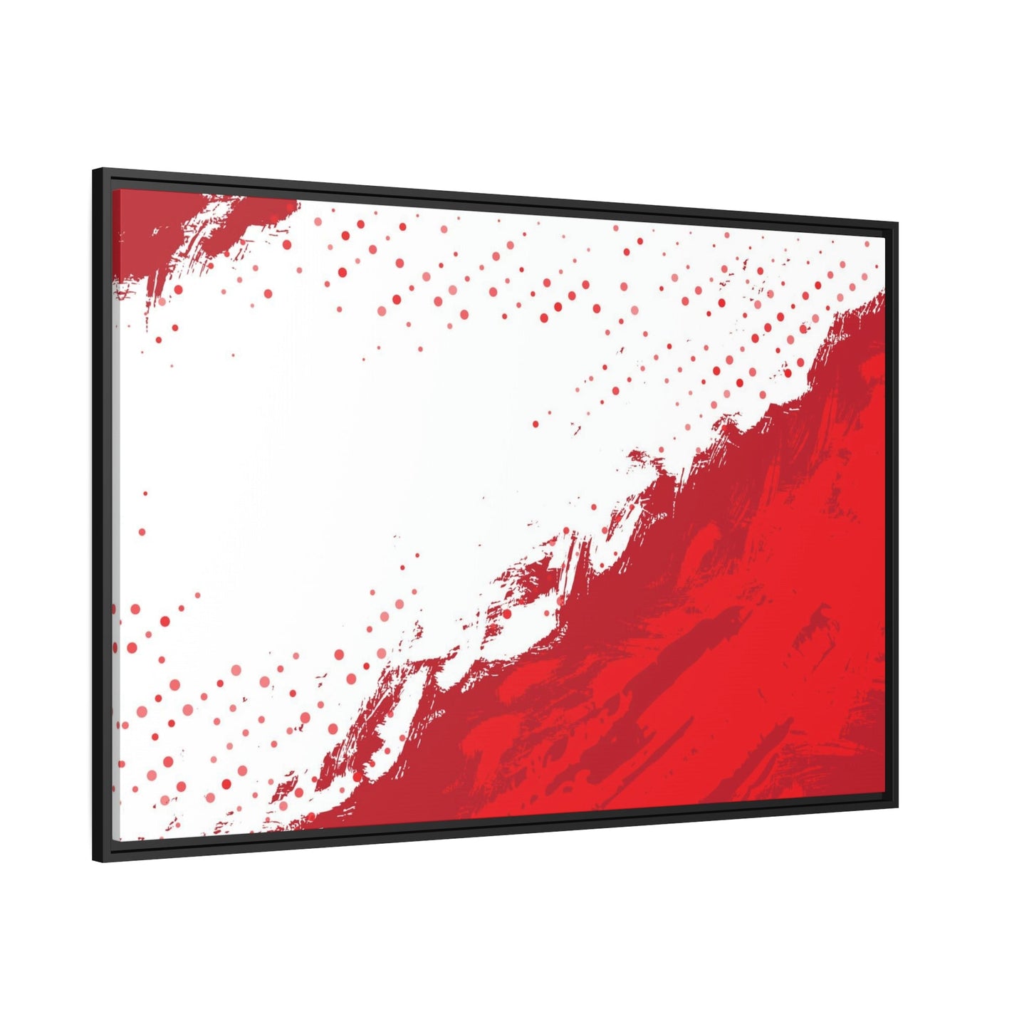 The Power of Color: Red Abstract Prints and Wall Art on Natural Canvas & Poster