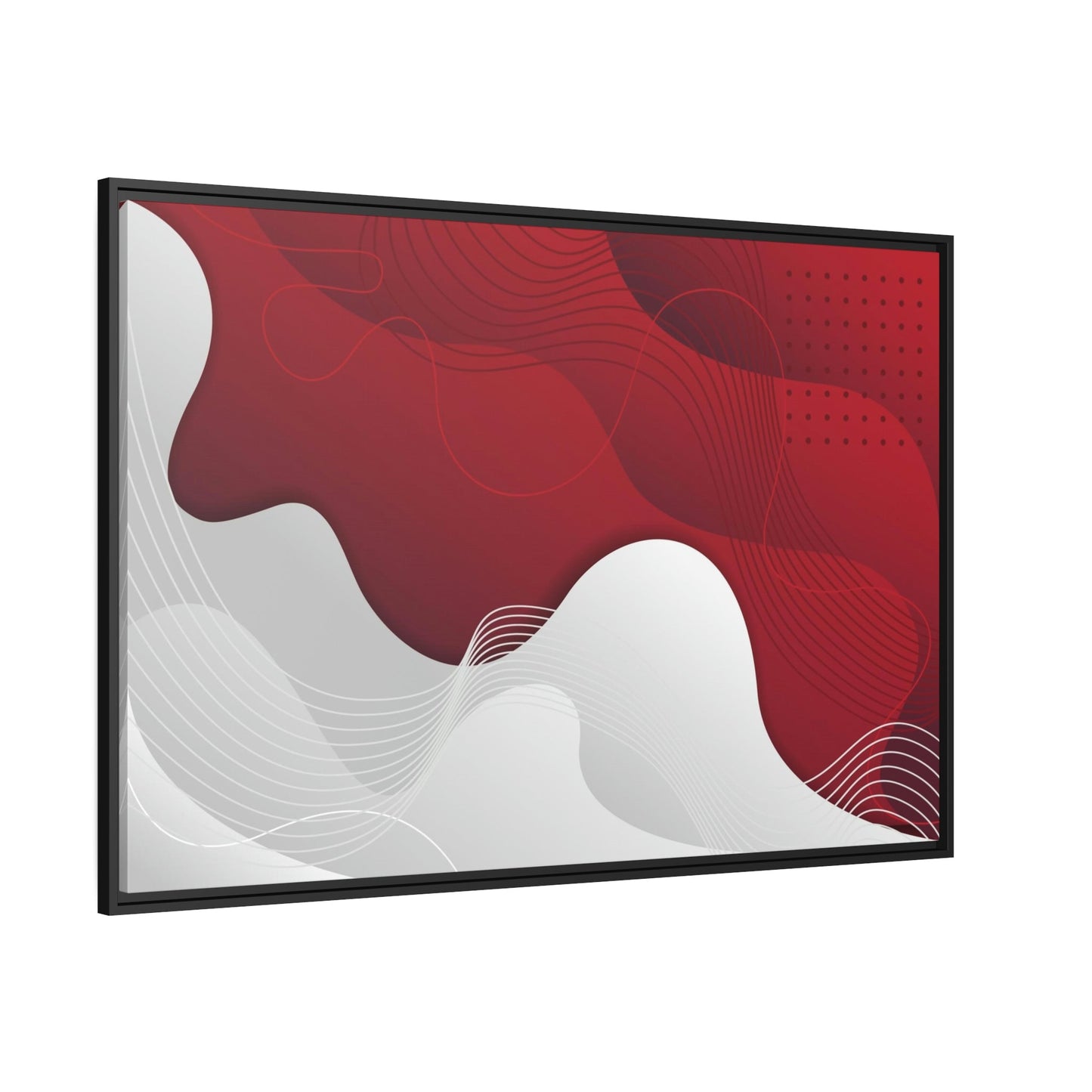 The Art of Passion: Red Abstract Art on Framed Canvas and Posters