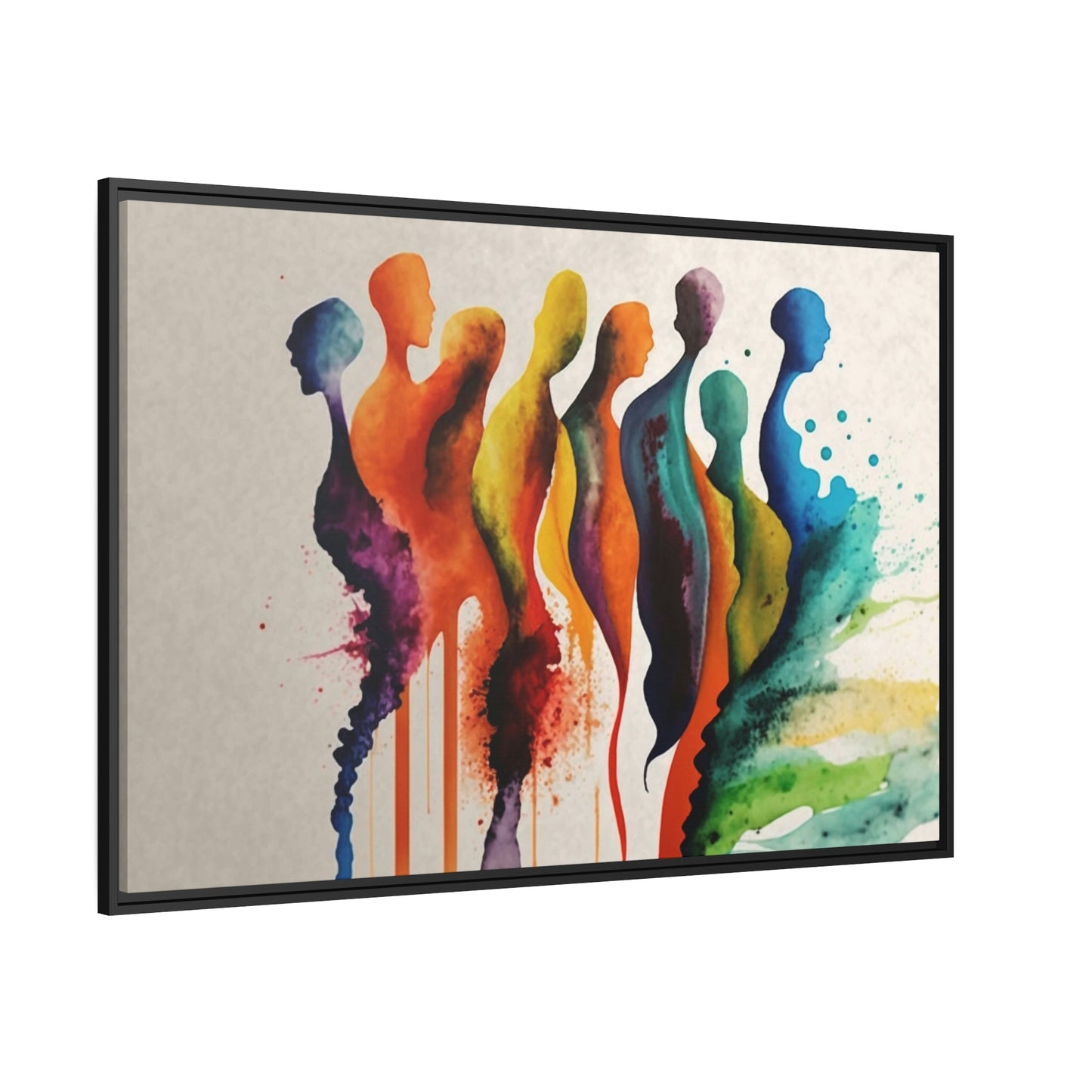 Ethereal Dance: Canvas & Poster Print of Abstract Figures in Motion