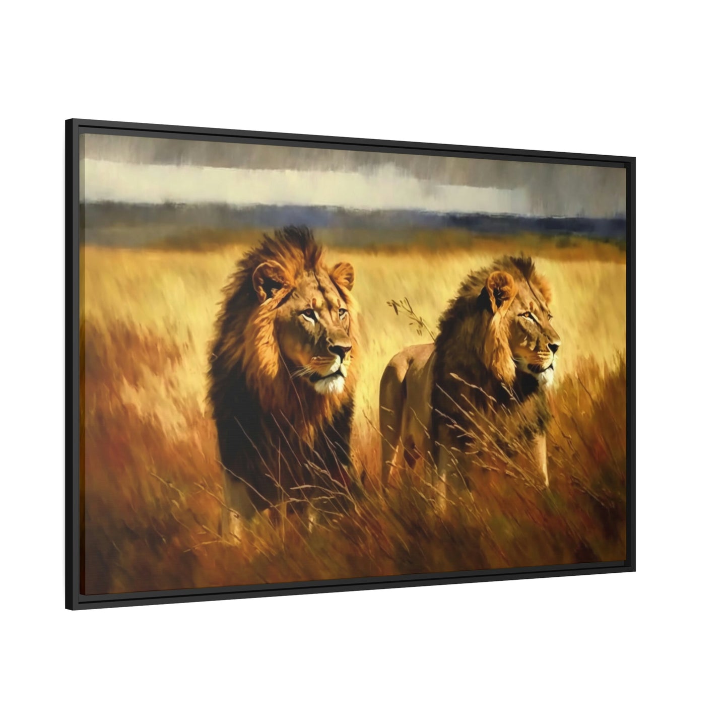 King of Beasts: A Painting of Lions