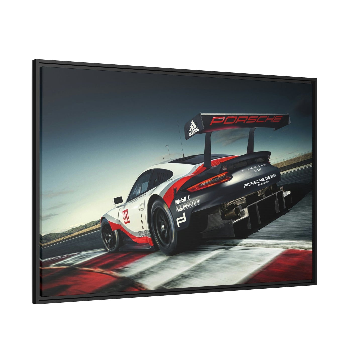 Porsche in Motion: A Framed Canvas & Poster Art Piece That Depicts the Speed and Grace of Porsche