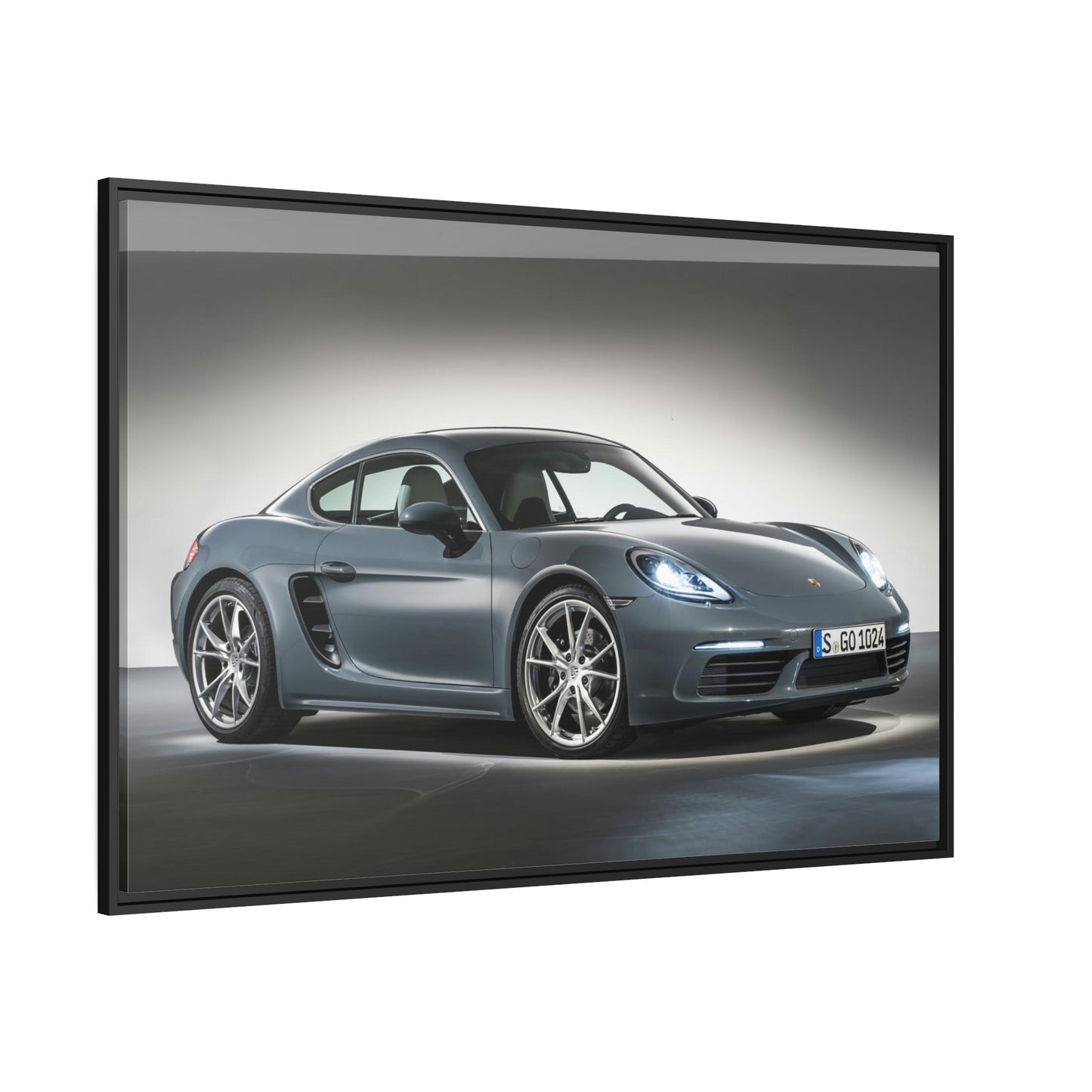 A Porsche Symphony: A Canvas & Poster Print of a Sports Car's Sleek Design