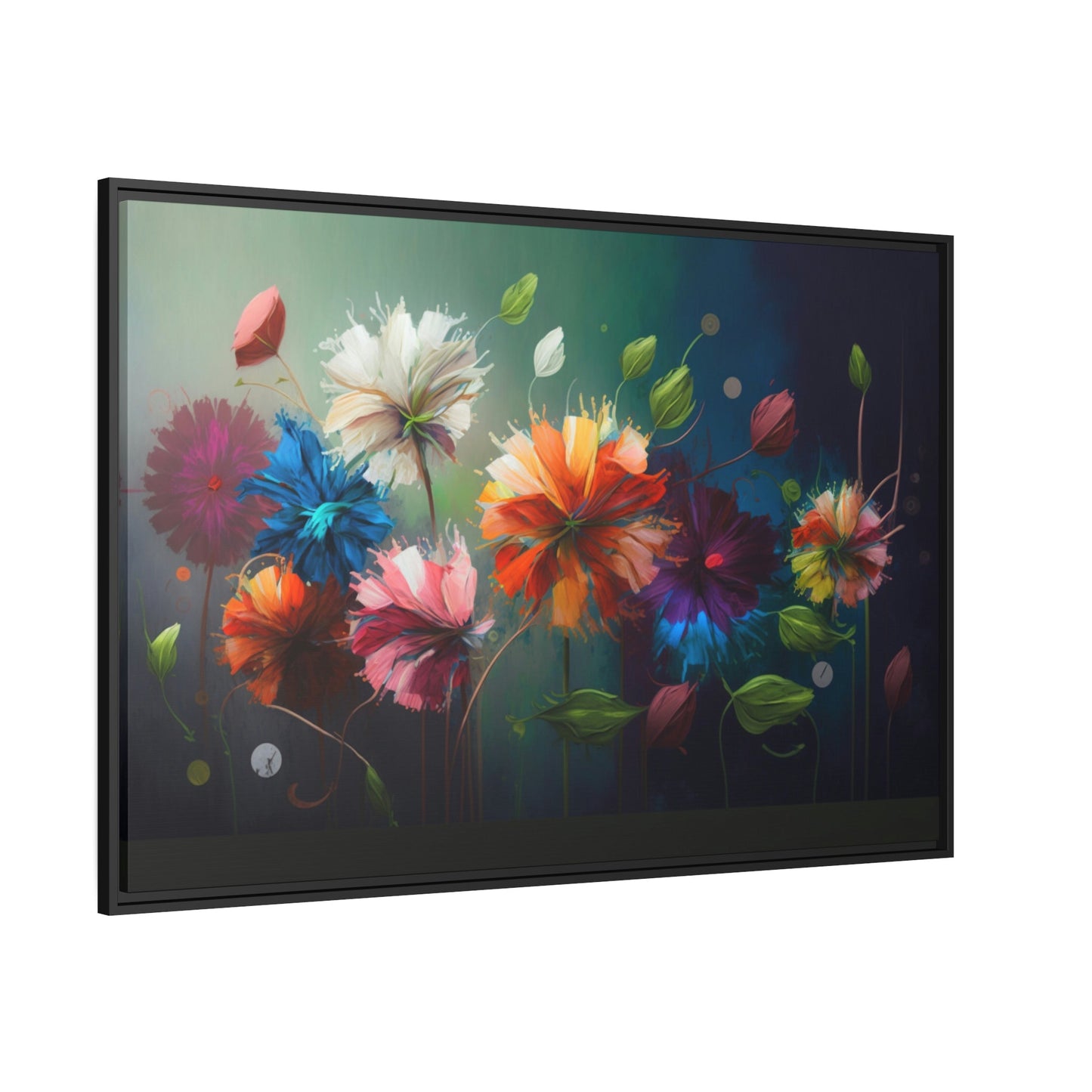 Framed Poster & Canvas of Abstract Floral: A Garden of Emotions