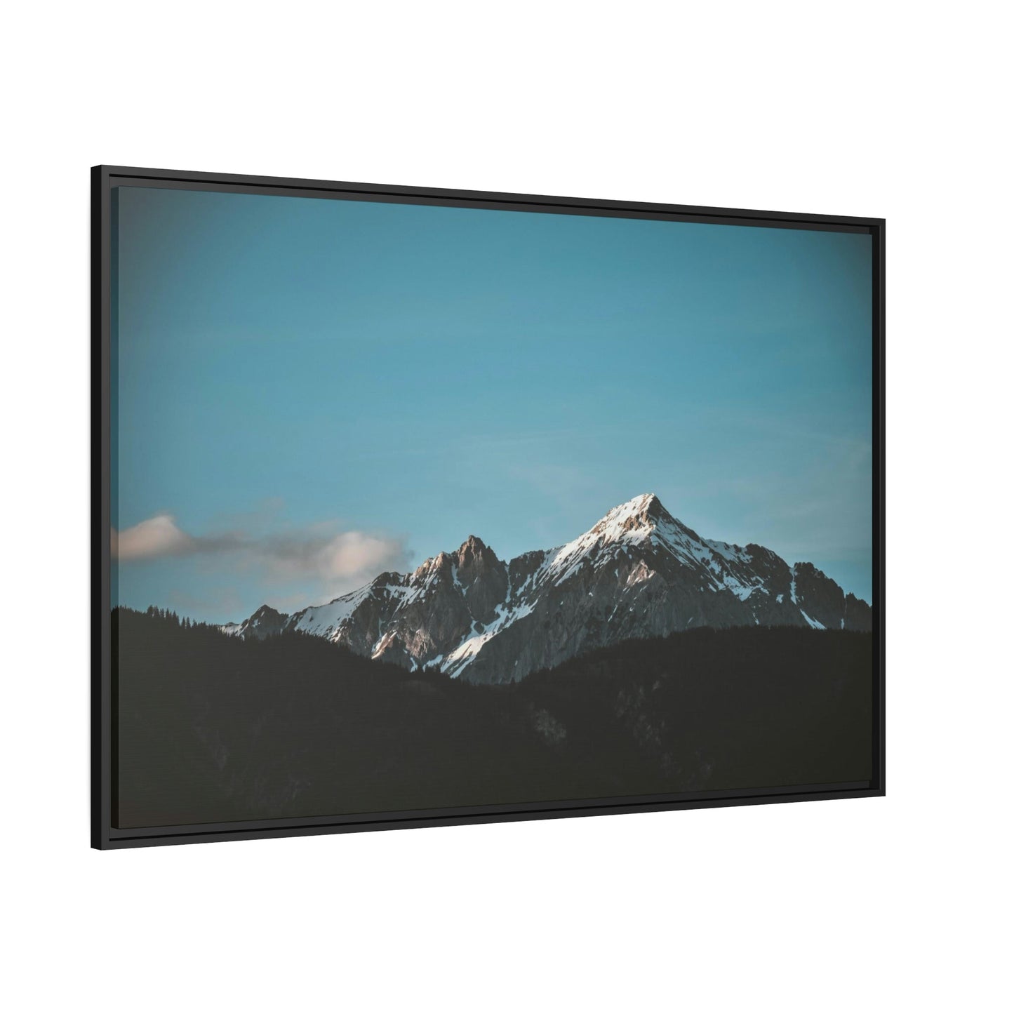 Majestic Peaks: Natural Canvas and Framed Poster of Mountain Ranges