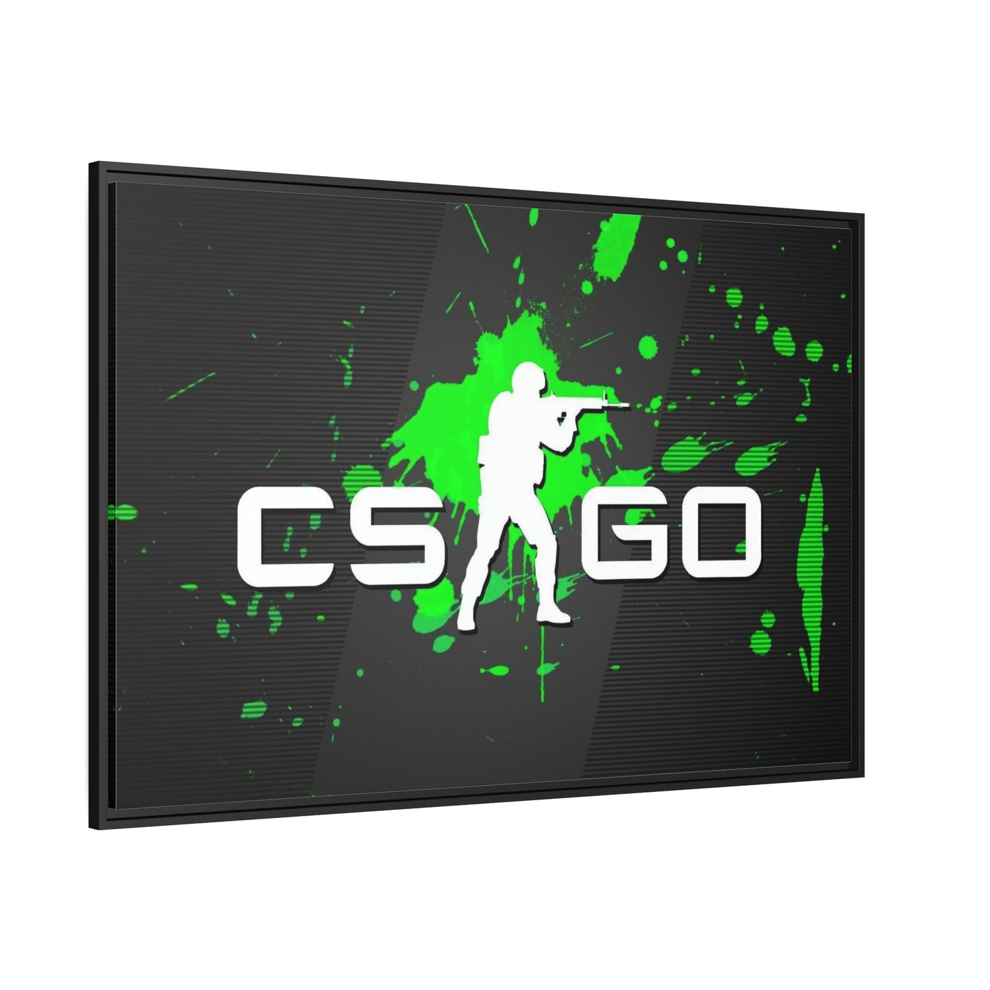 Counter Strike: Dynamic Gaming Art on Natural Canvas & Poster