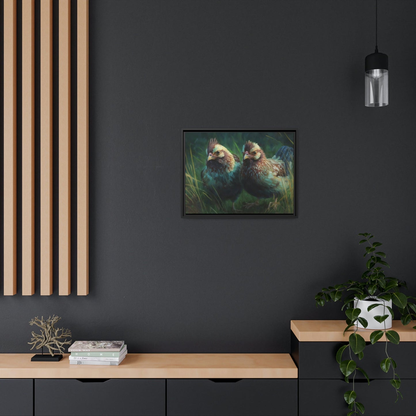 Fluffy Chickens: Canvas Art with Soft and Adorable Baby Chicks