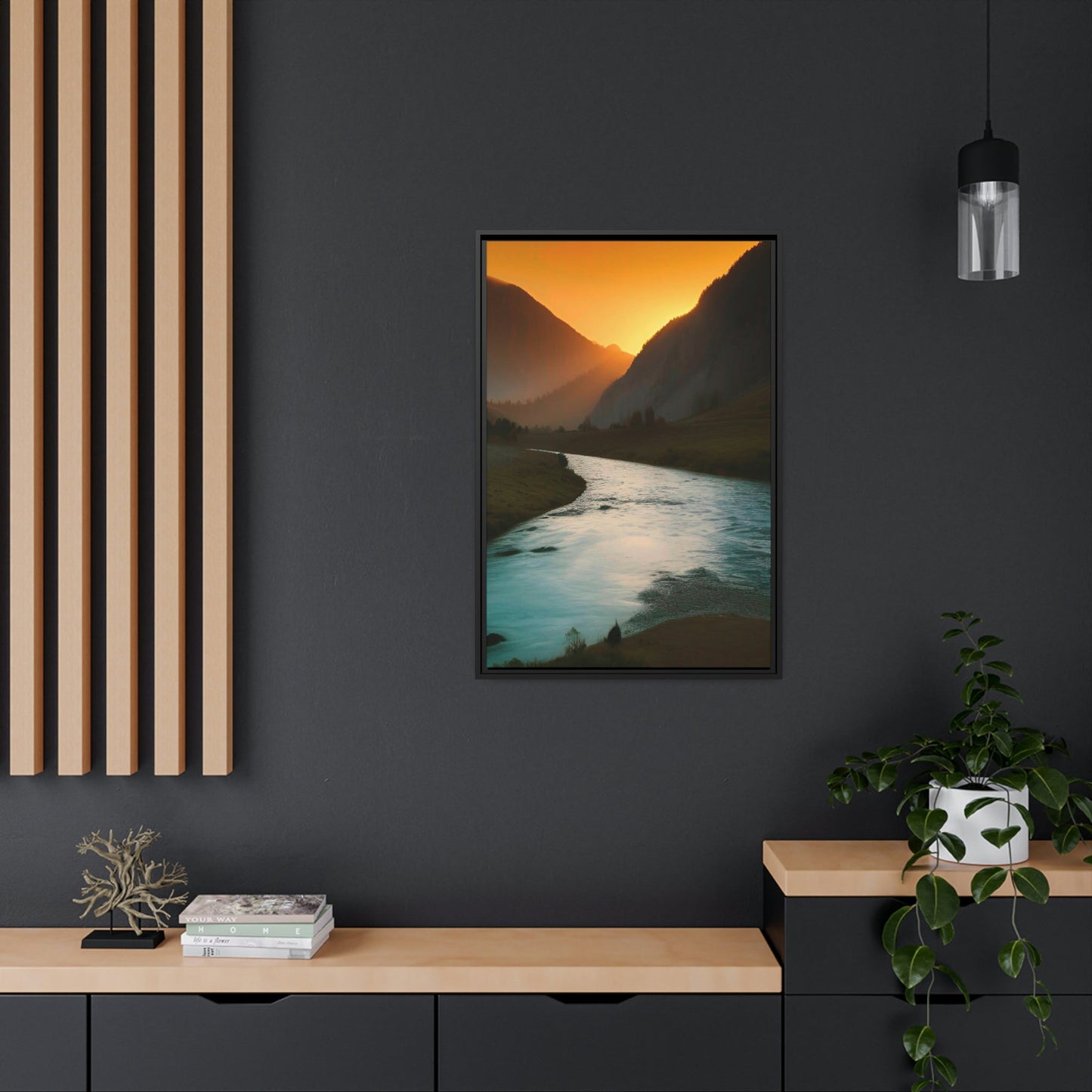 River Reflections: Wall Art and Canvas Print of Lakes and Rivers