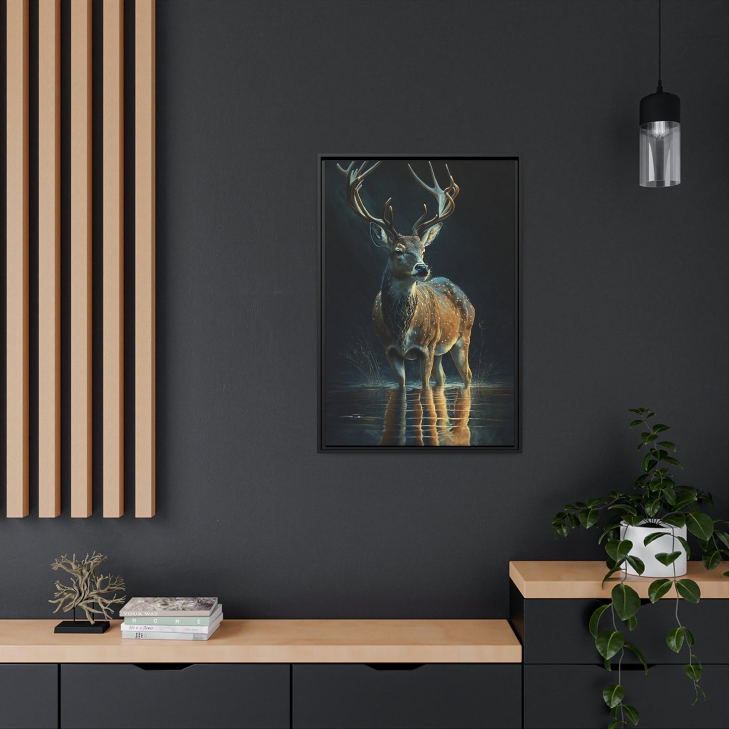 The Grace of Deer: A Canvas Artistic Expression