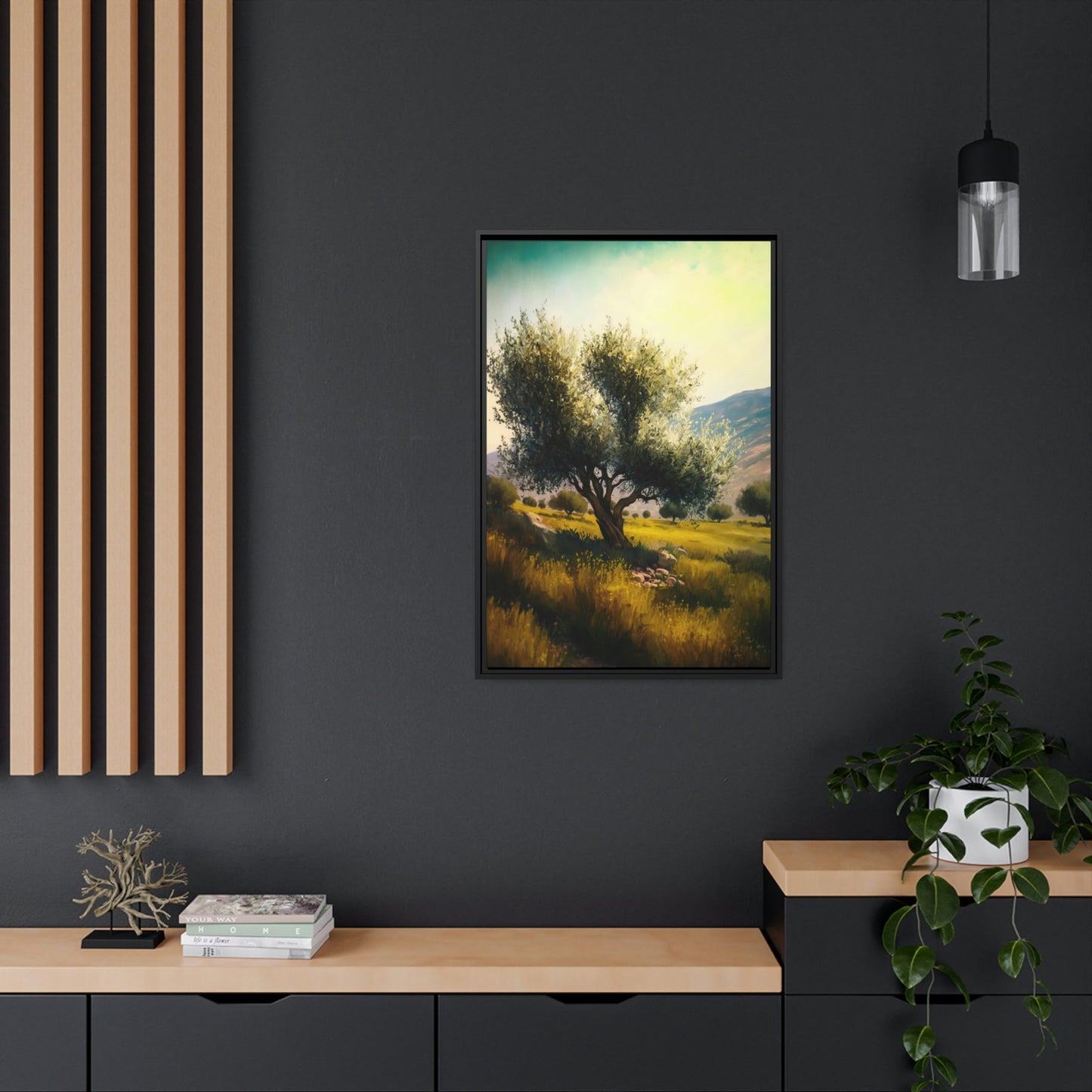Shades of Green: A Tranquil and Serene Portrait of Olive Trees in Nature's Embrace