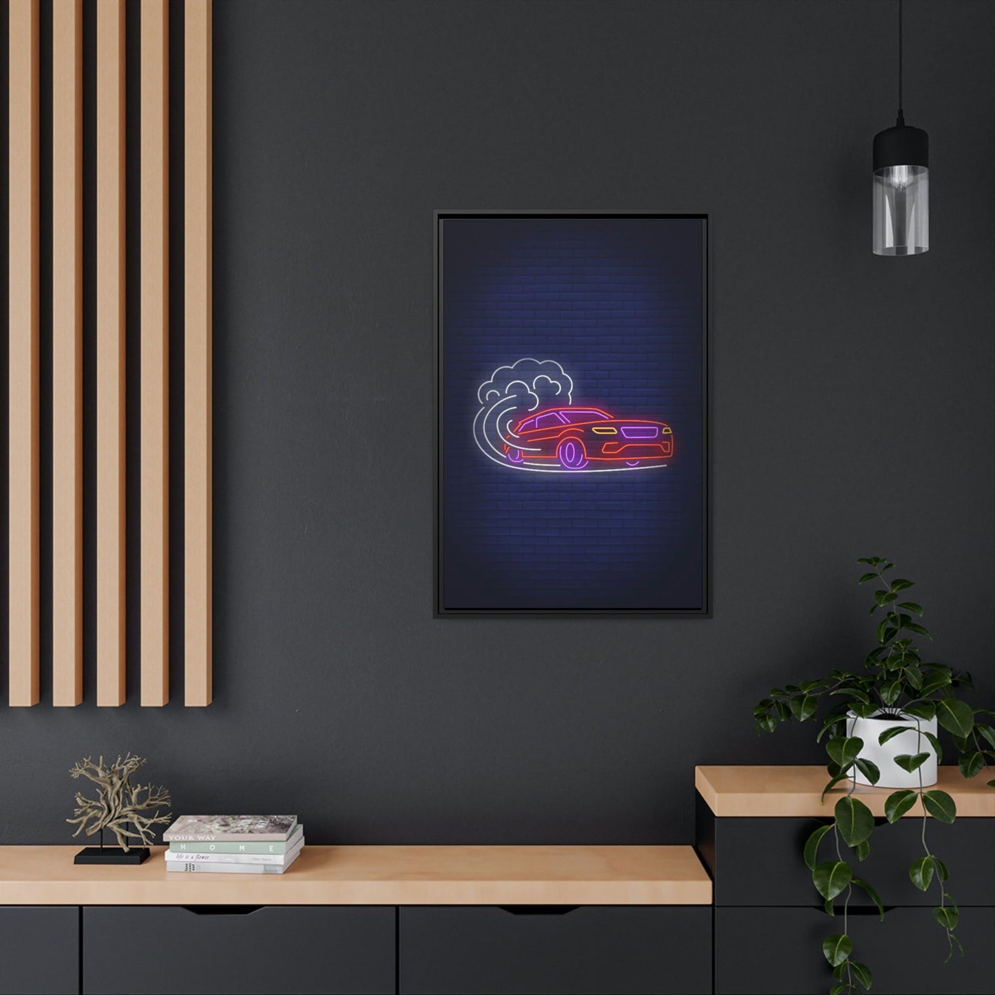 Enchanted by Neon Nights: Premium Canvas Prints for Exquisite Wall Decor