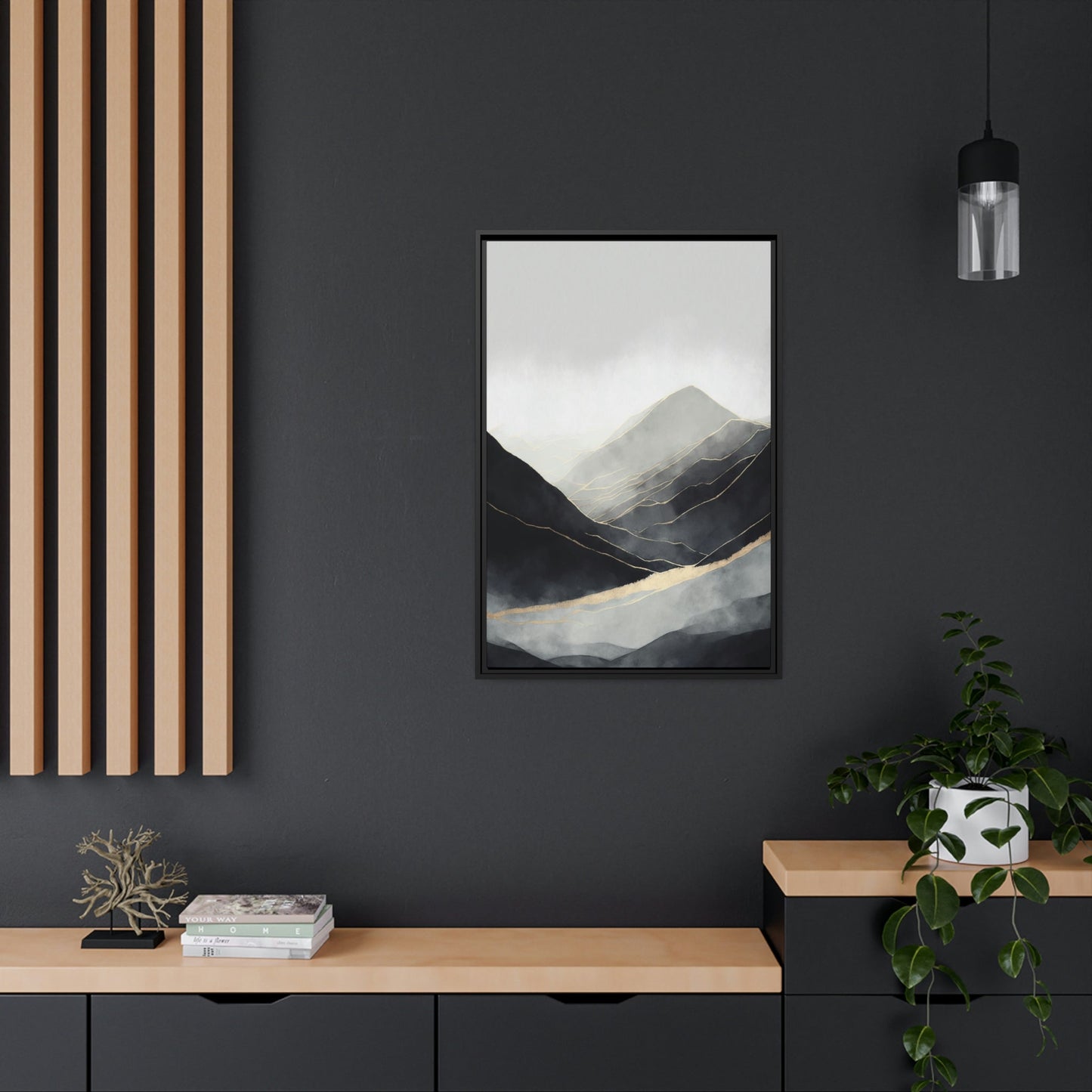 Abstract Nature: A Print on Canvas & Poster of a Bold Landscape