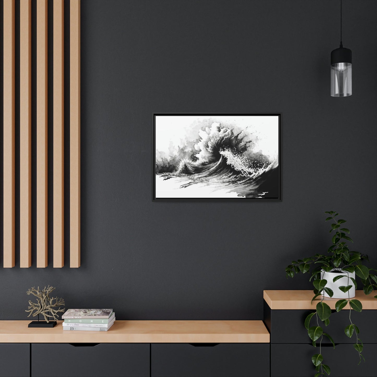 The Beauty of Contrast: Black and White Art on Framed Canvas
