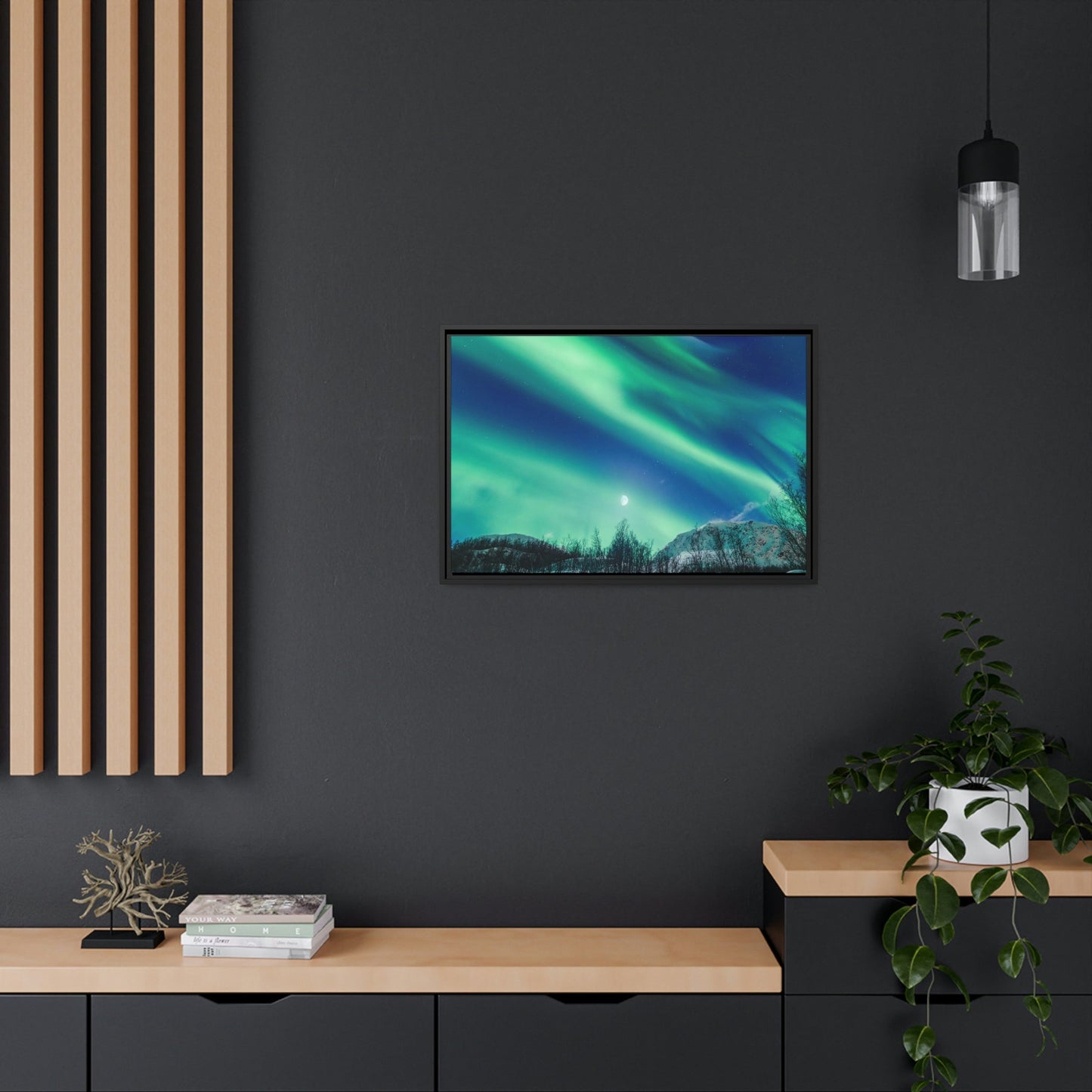 Aurora Borealis Magic: High-Quality Print on Canvas for Your Wall