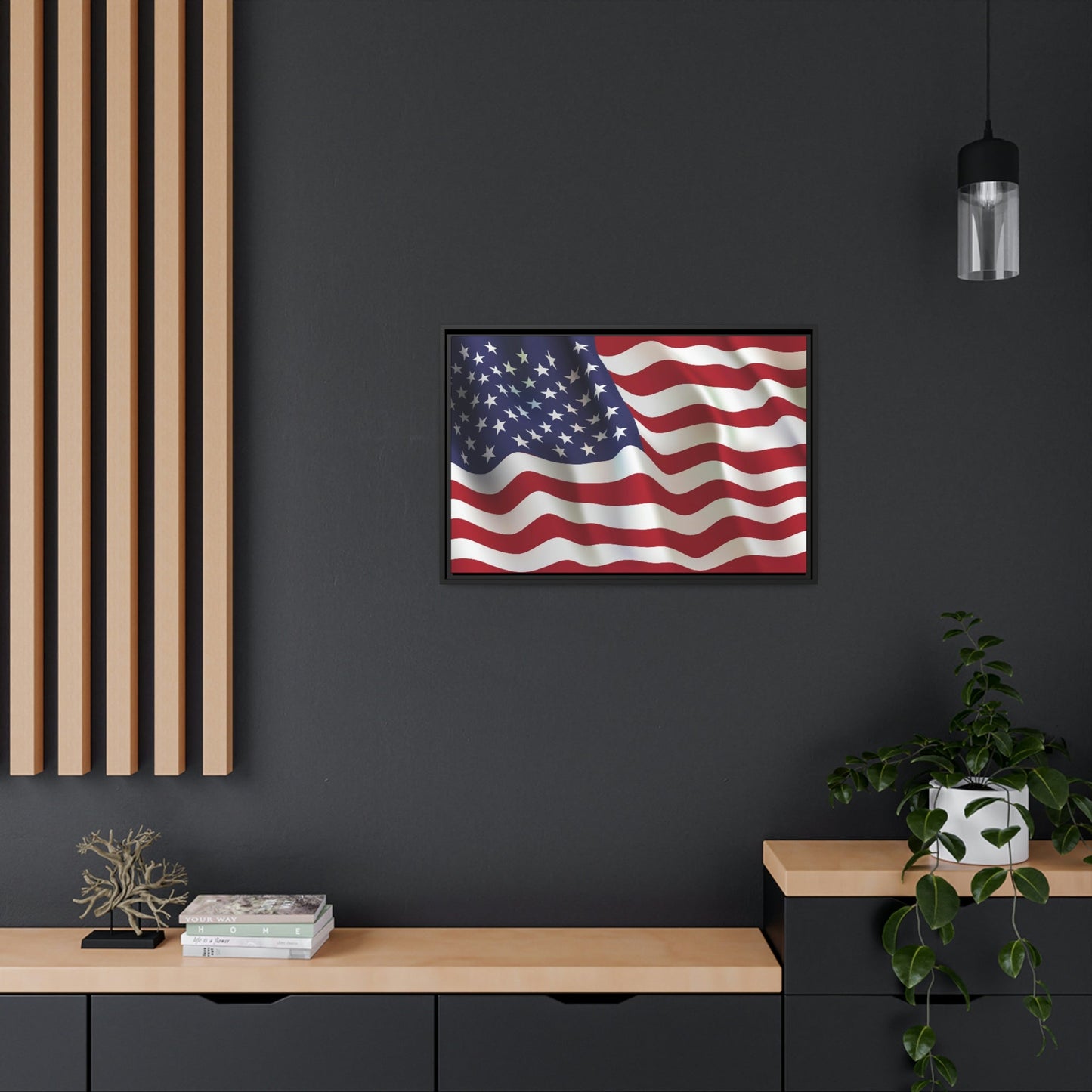 Patriotism at Its Finest: Canvas Print of the American Flag