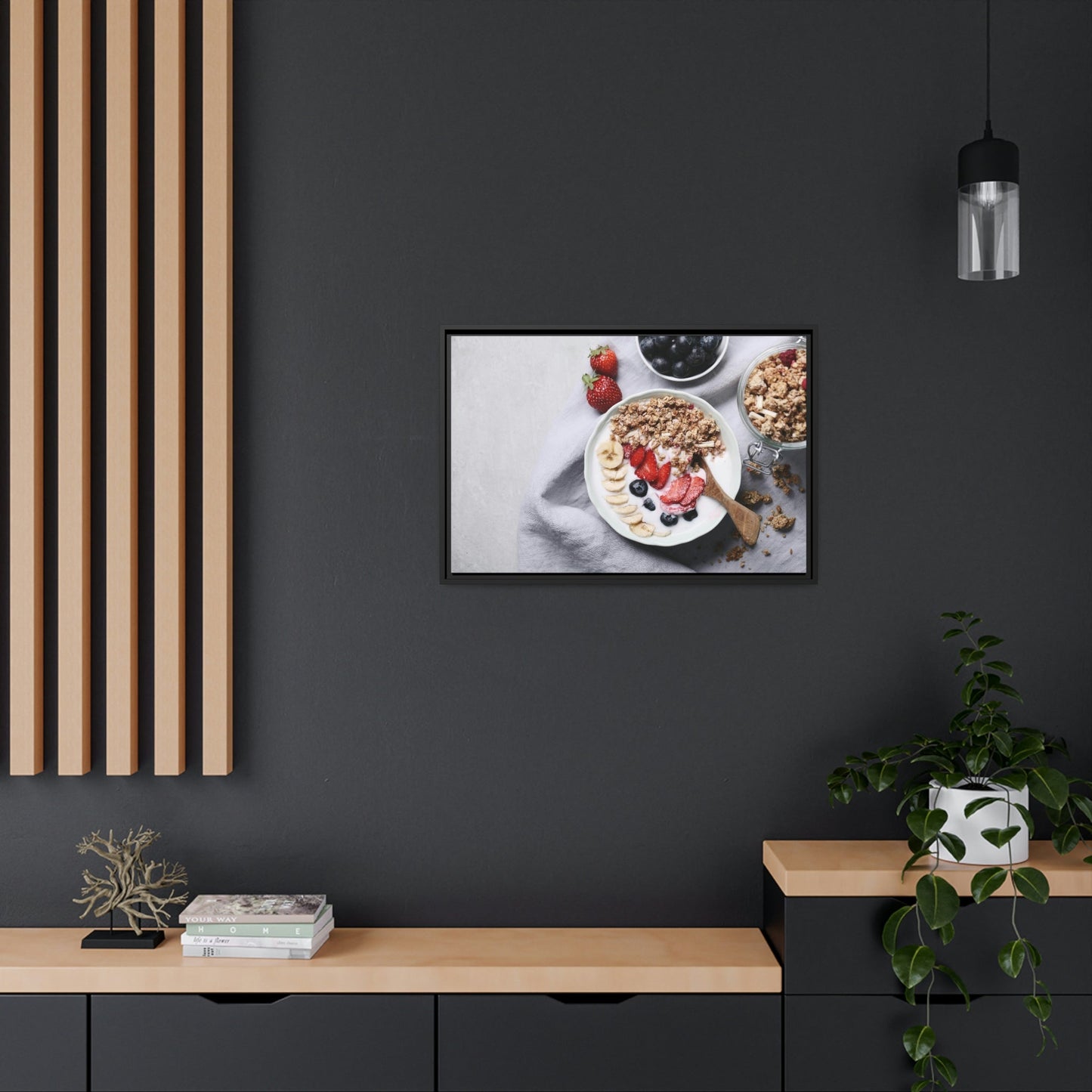 Delicious Morning: Canvas Print of a Sumptuous Breakfast Spread