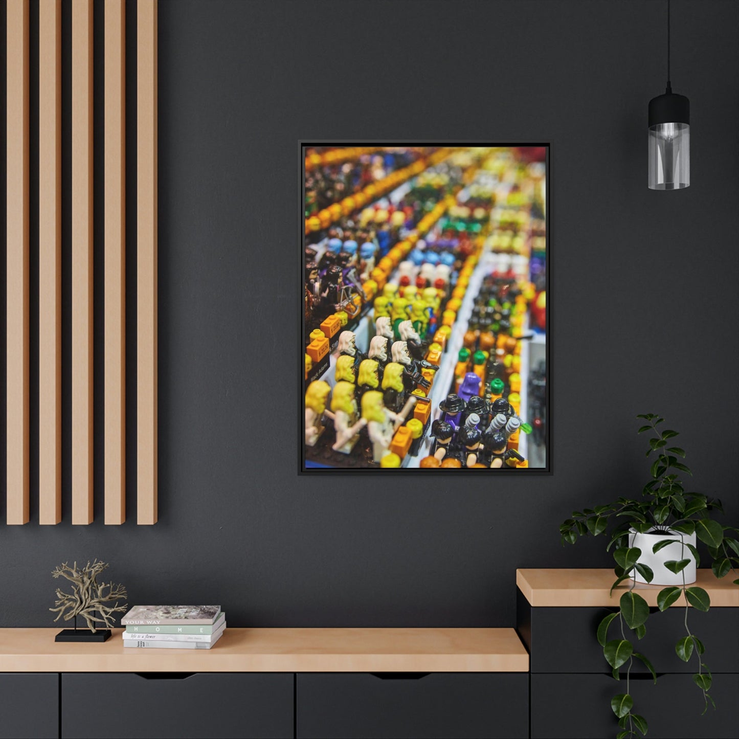 Lego Adventures: Framed Canvas and Print of Lego Themed Worlds