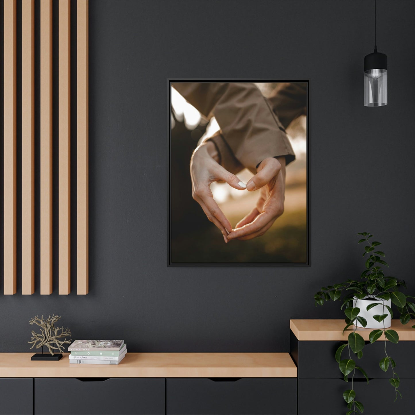 Love to Remember: Natural Canvas Wall Art of a Couple's First Date