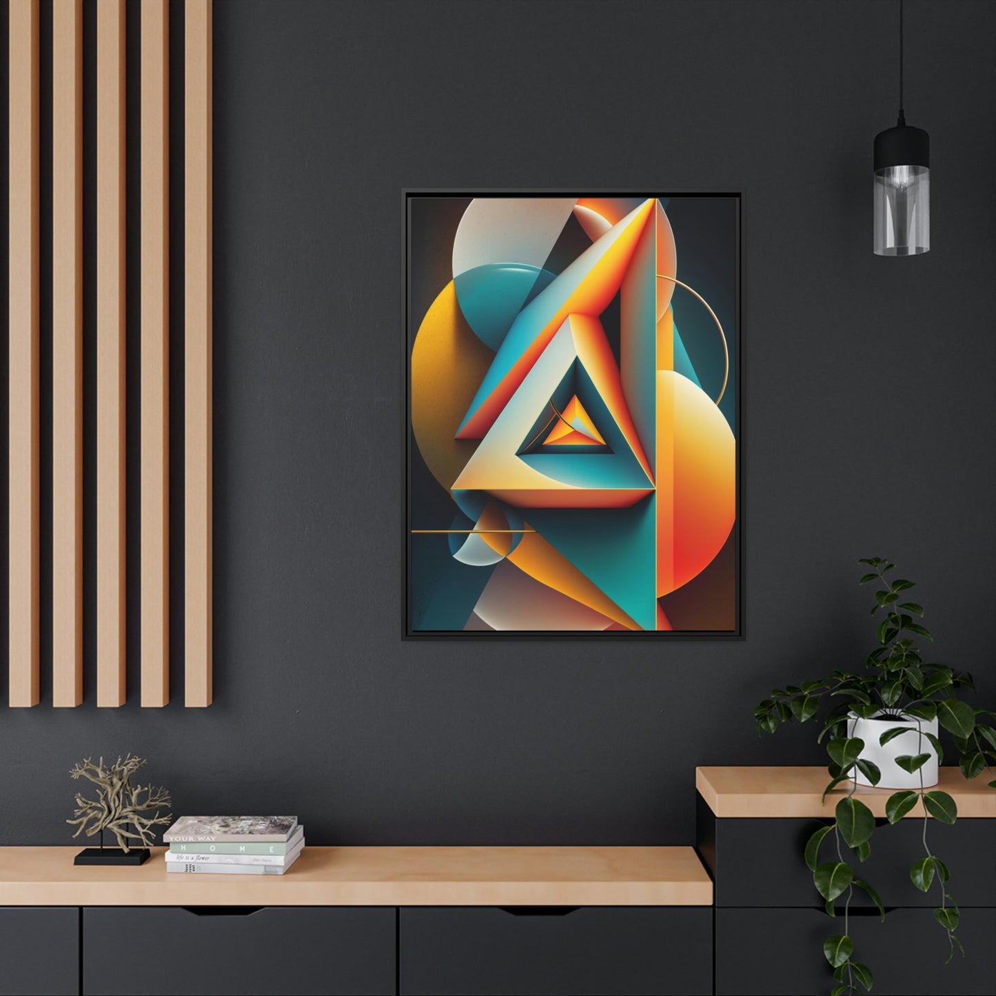 Bold Geometric Print: Canvas Art That Commands Attention