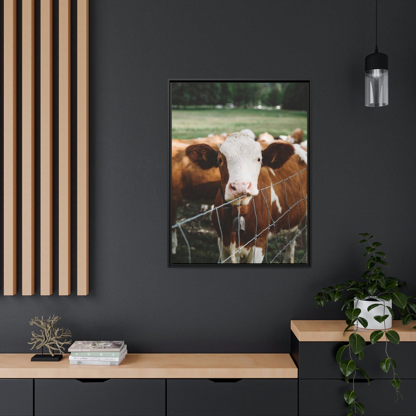 Miniature Highland Cattle - Wall Art Animal Canvas