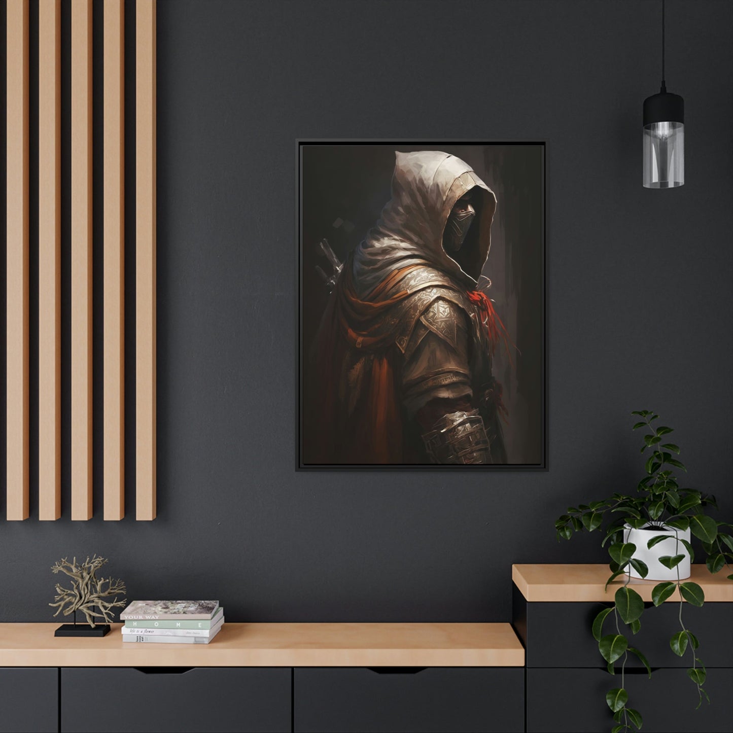 Artistic Interpretation of Assassin's Creed: Print on Canvas for Fans