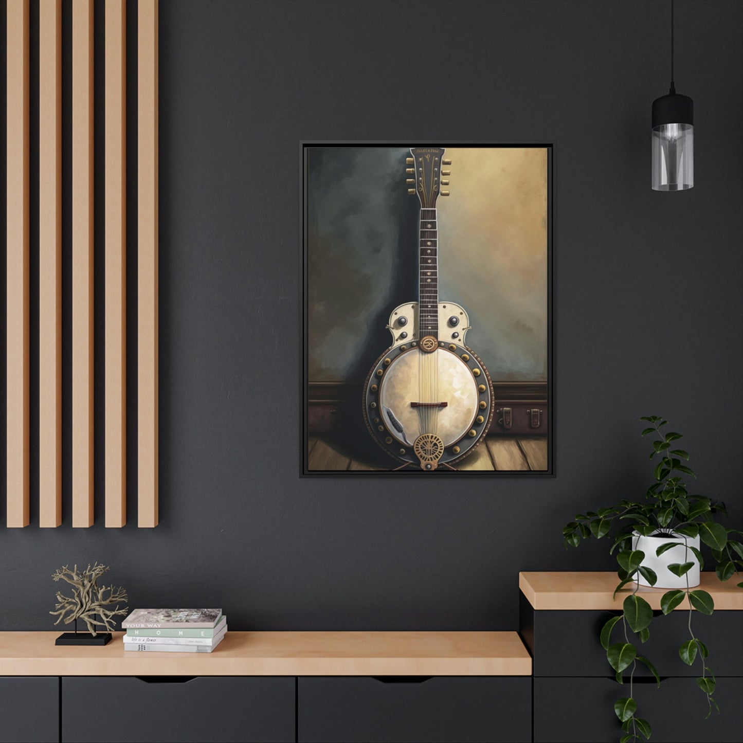 Old-Time Charm: Vintage Banjo Poster & Canvas for Your Wall
