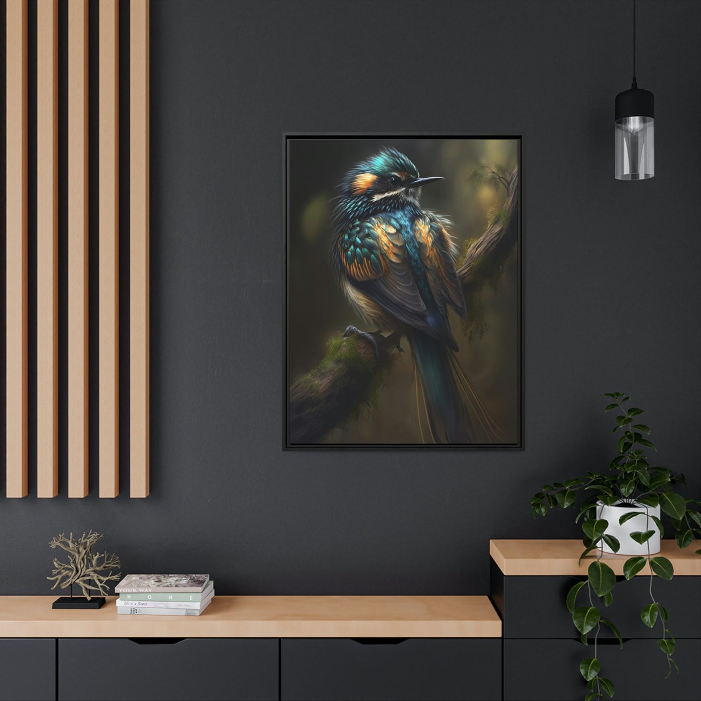 The Birds' Paradise: A Natural Canvas & Poster Print of Birds in Forest