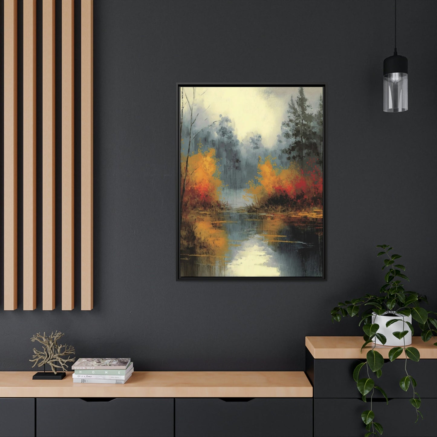 Fluid Landscape: A Natural Canvas & Poster Wall Art of an Abstract Water Scene