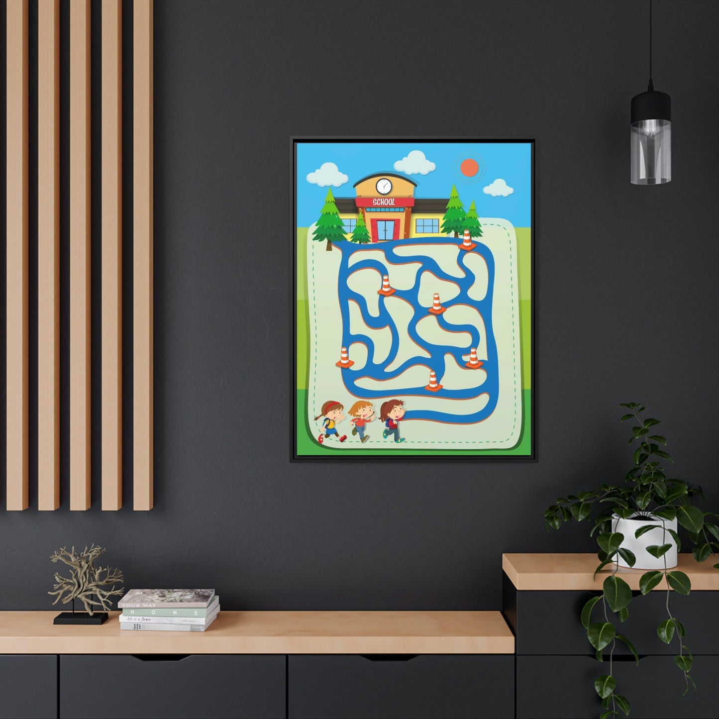 Inspire Their Imagination: Framed Canvas Maps for Little Explorers