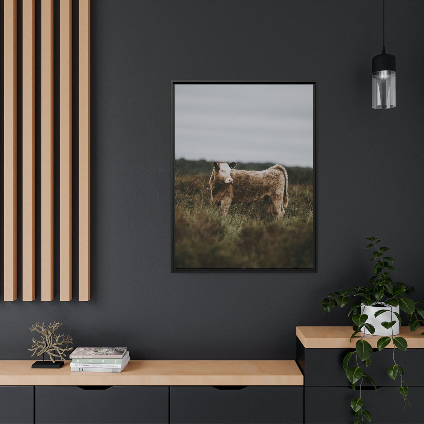 Cow Portrait: Wall Art Poster & Canvas of a Beautiful Bovine