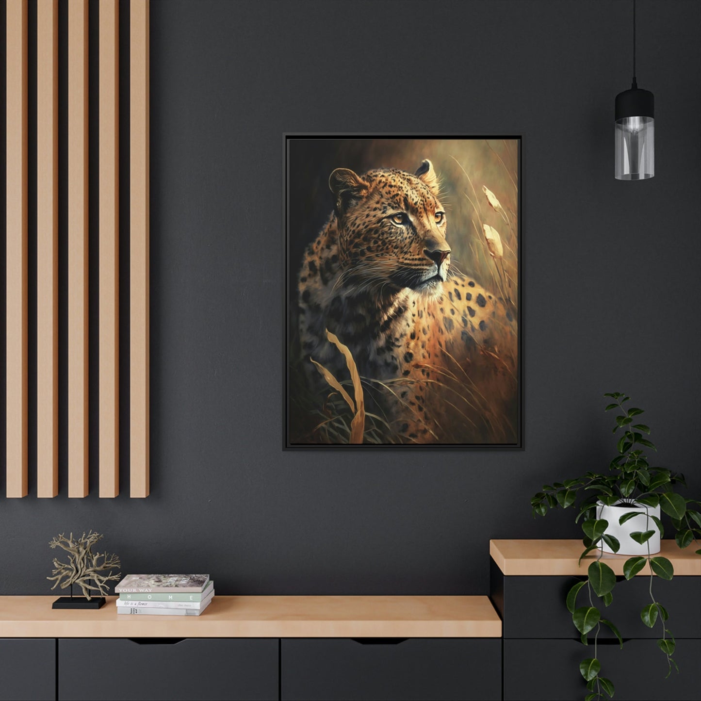 Fierce and Fast: Cheetahs on Dynamic Framed Canvas