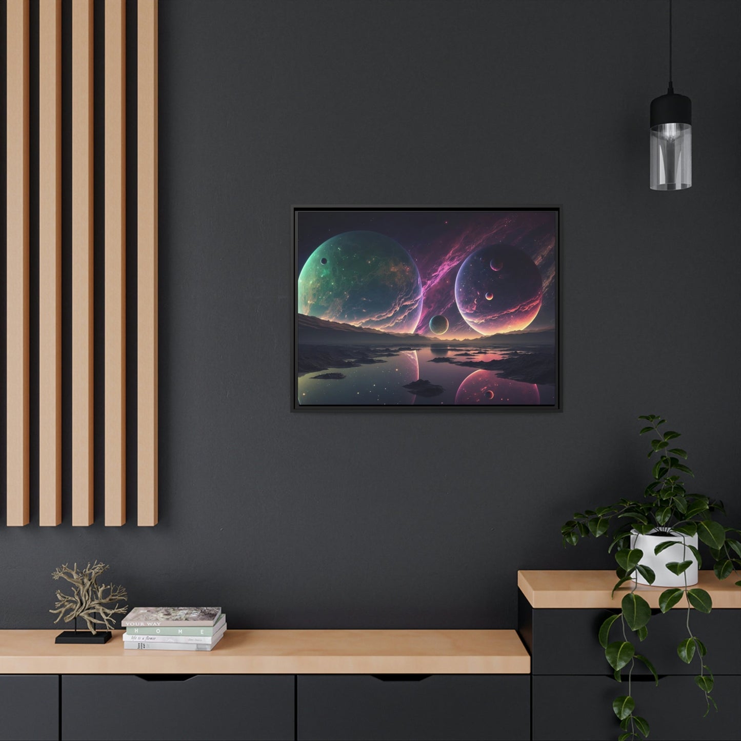 Framed Planetary Wonders: Awe-Inspiring Canvas Art