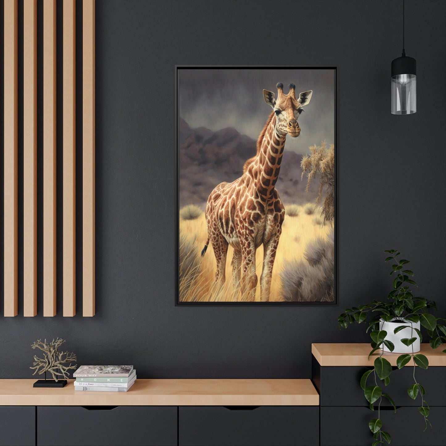 The Majesty of Giraffes: Framed Canvas & Poster of Stunning Beauty