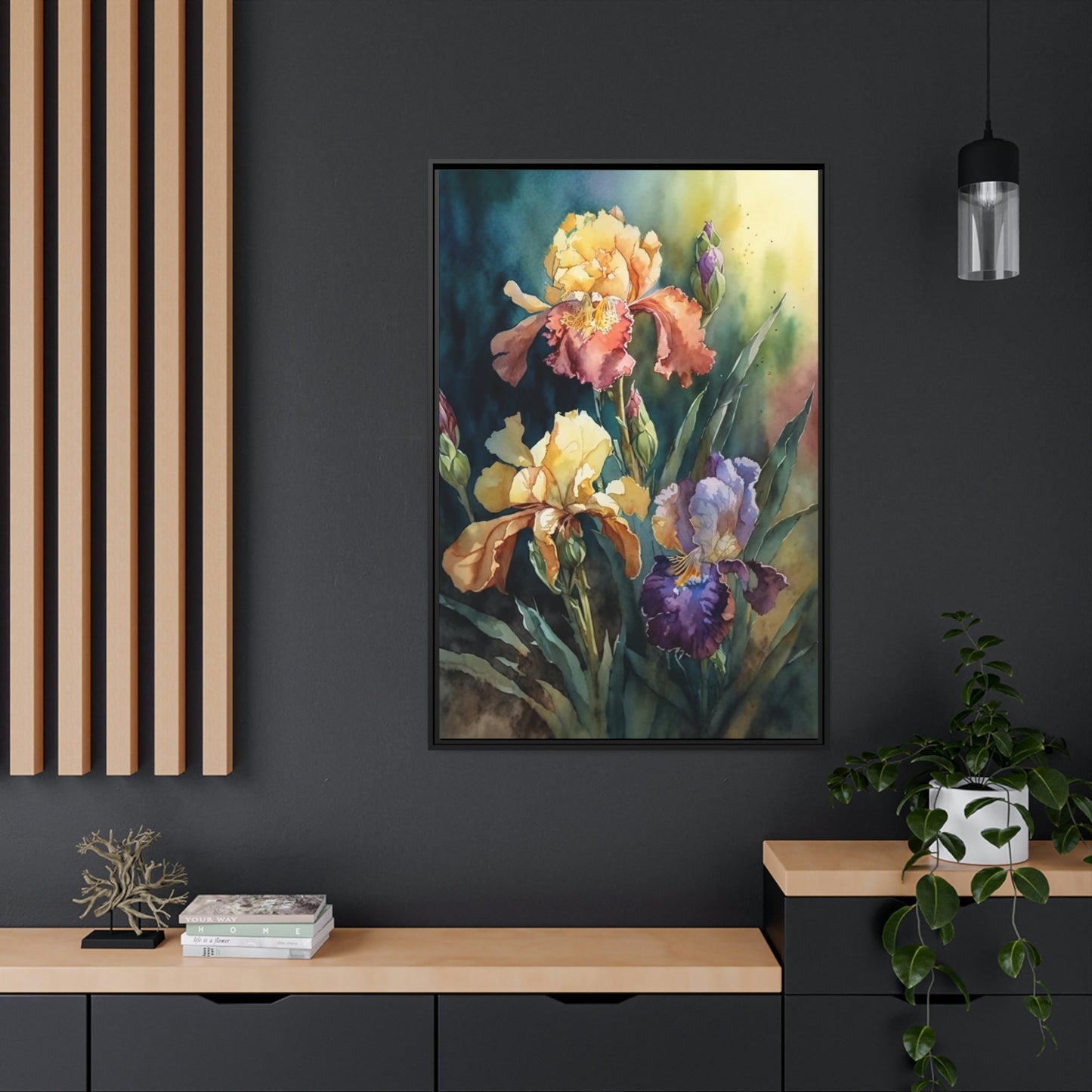 Iris Melodies: A Canvas of Floral Rhythms and Textures