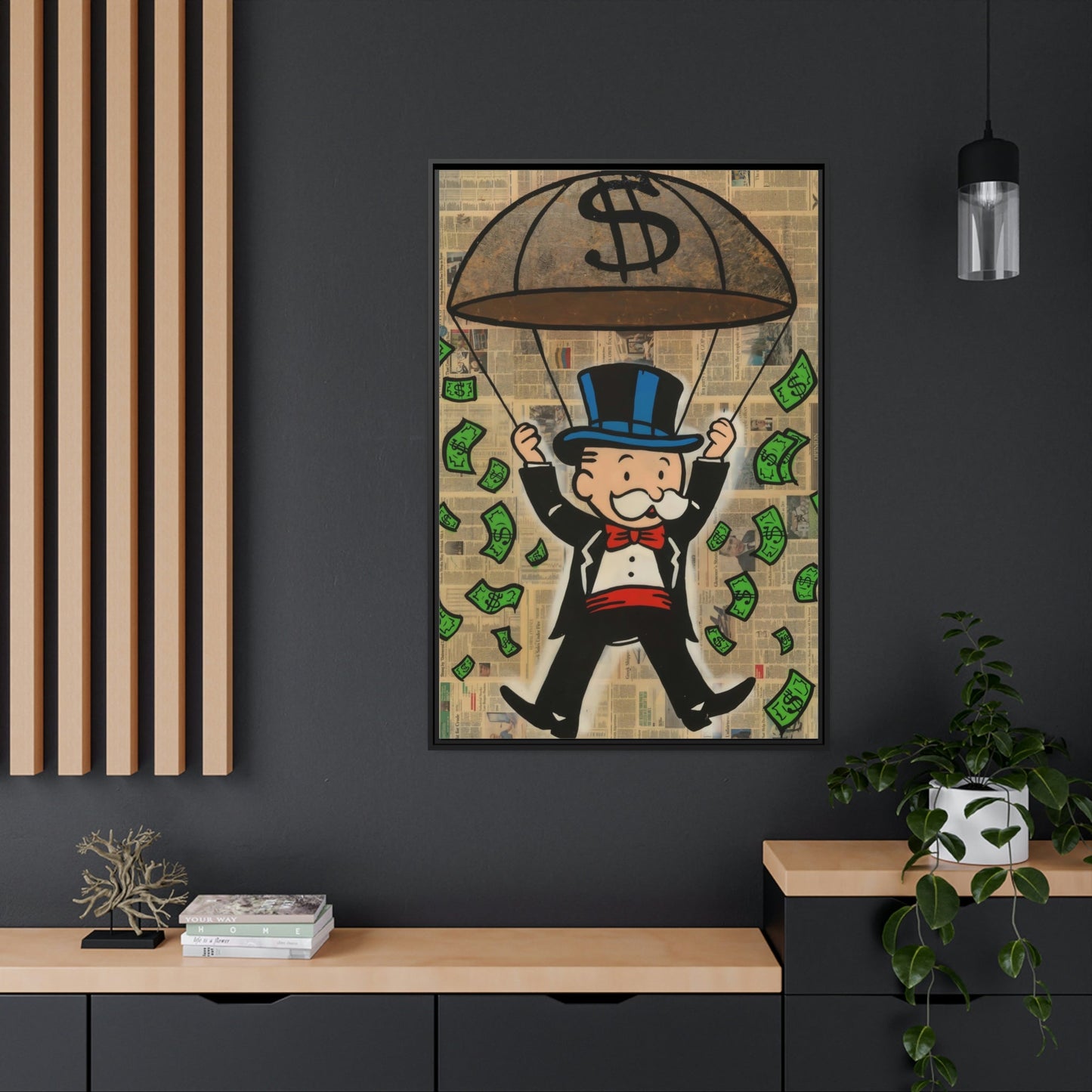 Monopoly Money: Canvas Art and Poster Prints Featuring Alec Monopoly's Iconic Style