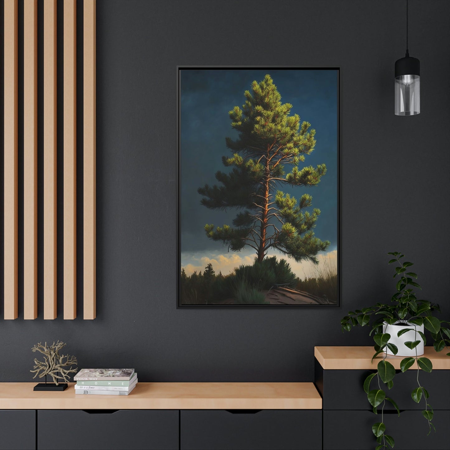 Pine Tree Sanctuary: A Canvas of Peace and Solitude