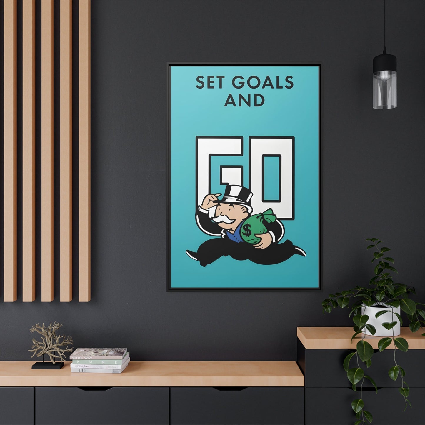 Artistic Reverie: Canvas & Poster Wall Art Inspired by Monopoly and Motivation