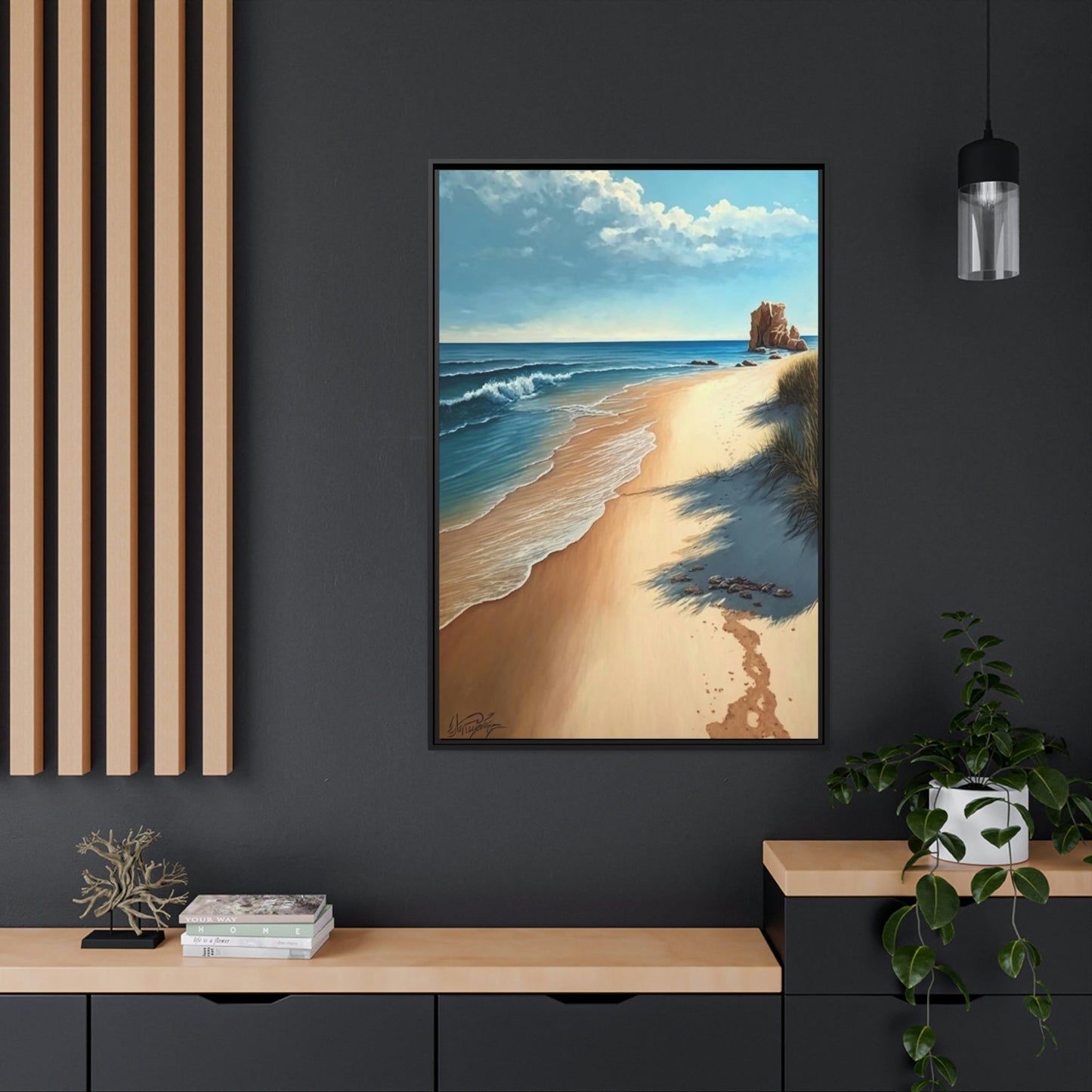 Beach Bliss: Wall Art of an Island Beach on Canvas & Poster