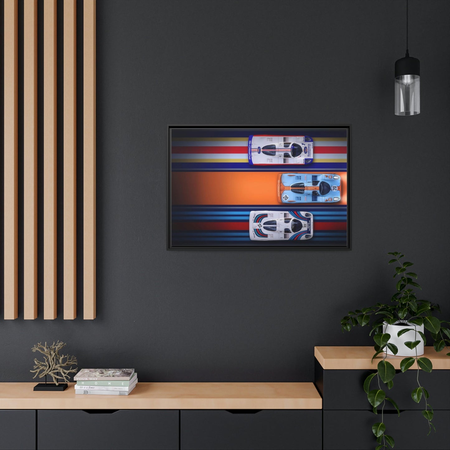 Speed Demons: A Canvas & Poster Print of a Porsche on the Racetrack