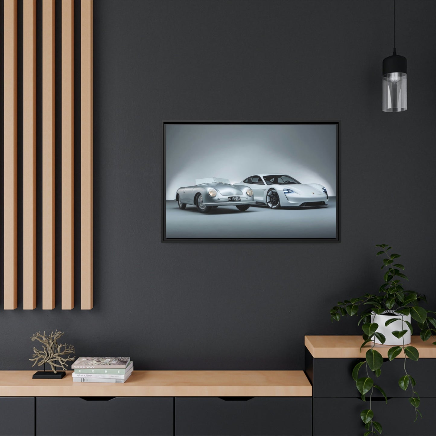 Porsche Pair: A High-Quality Print on Canvas & Poster of Two Classic Cars