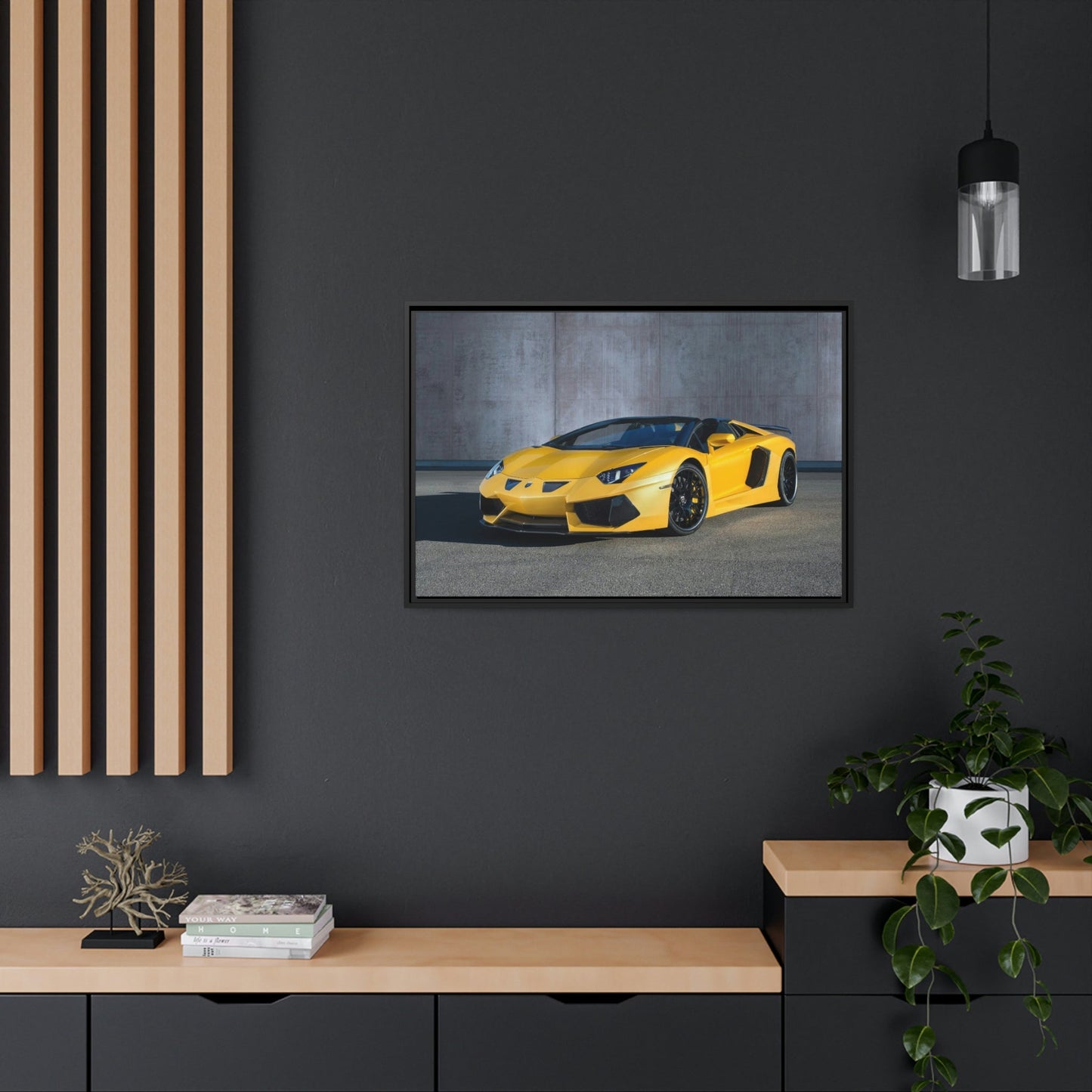 The Majesty of Lamborghini: Striking Print on Natural Canvas & Poster