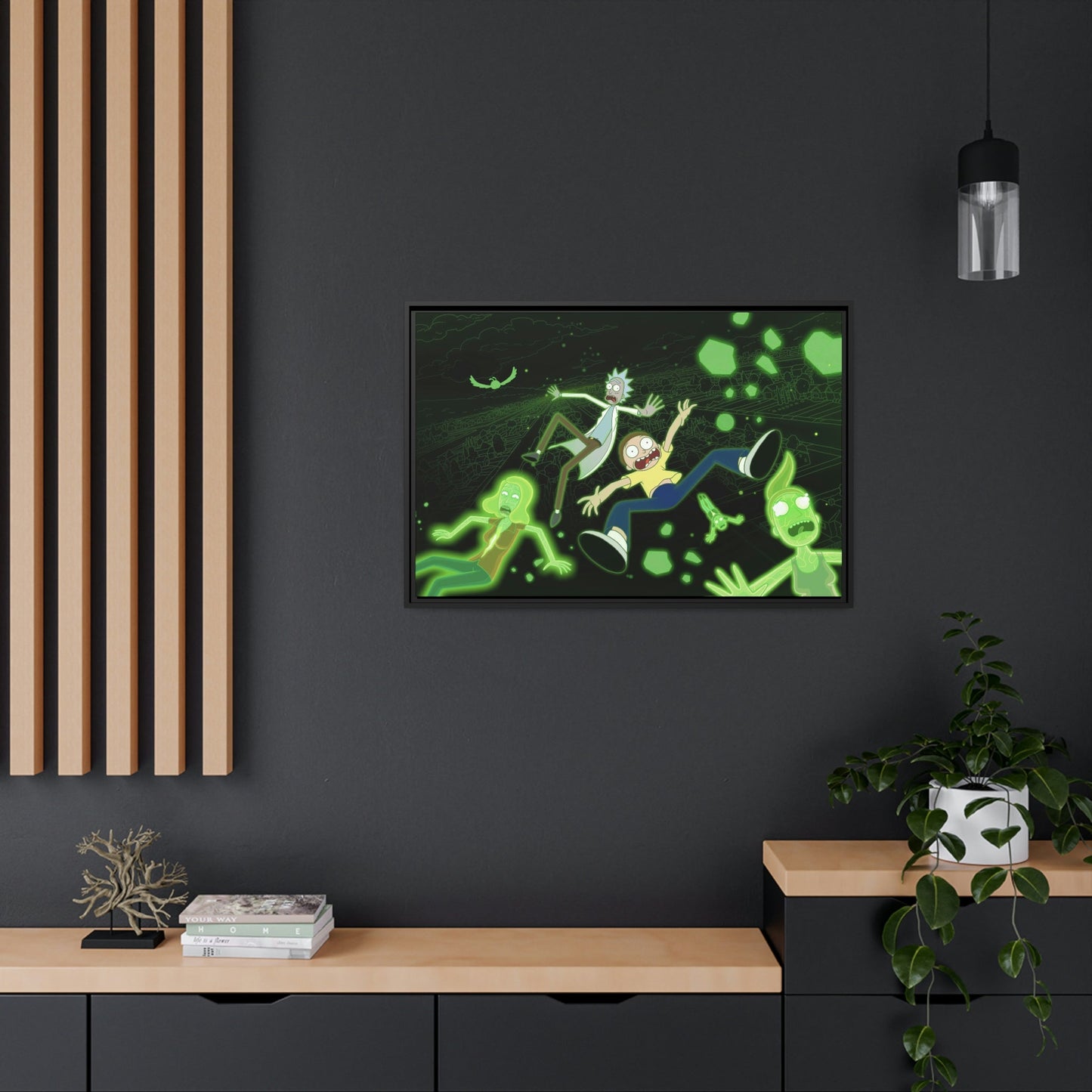 Interdimensional Adventure: Rick and Morty Art Print on Canvas for Wall Art Enthusiasts